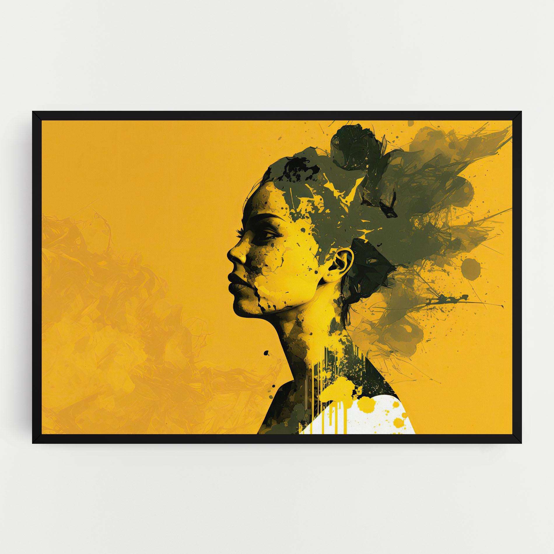 Leinwandbild Thinking Yellow mockup 0