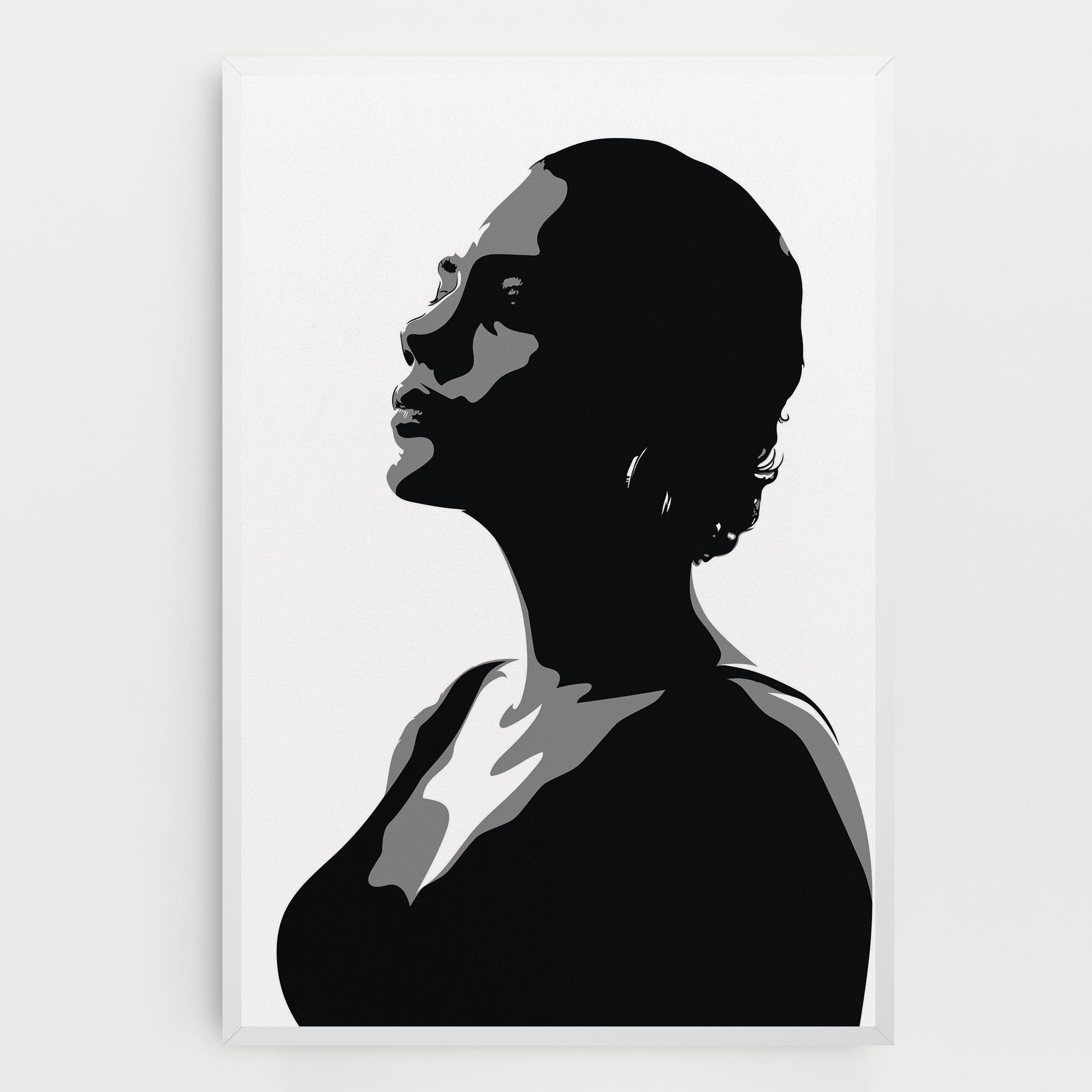 Black Woman Shilouette mockup 0