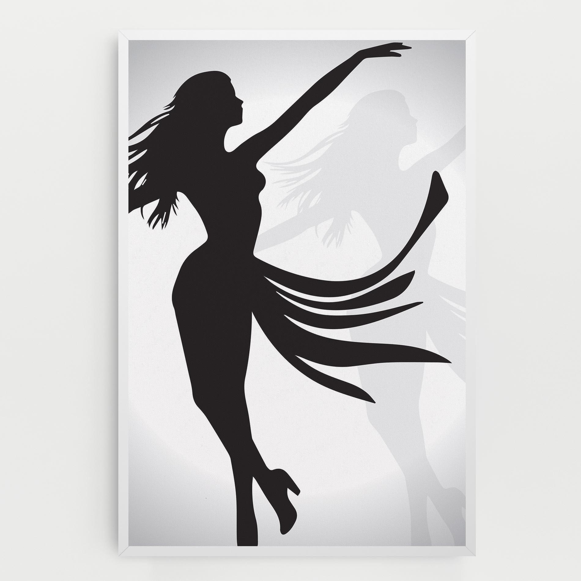 Leinwandbild Dance Shilouette mockup 0