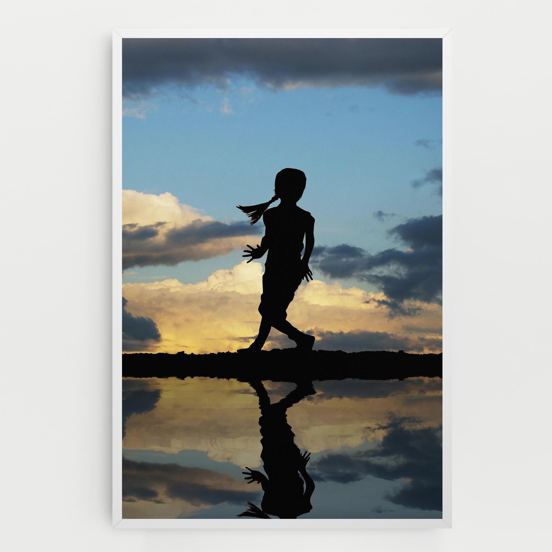 Little Girl Jumping mockup 0