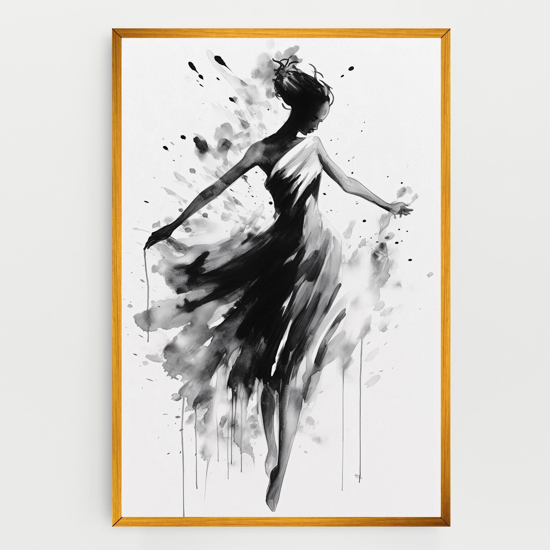 Beautiful Dancing Woman mockup 0