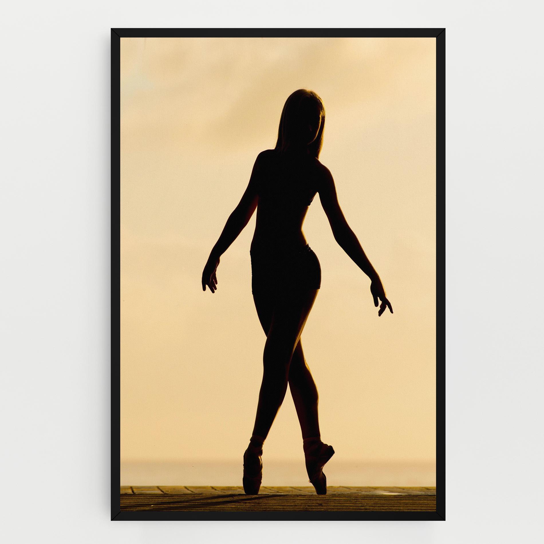 Leinwandbild Ballet On Cream mockup 0