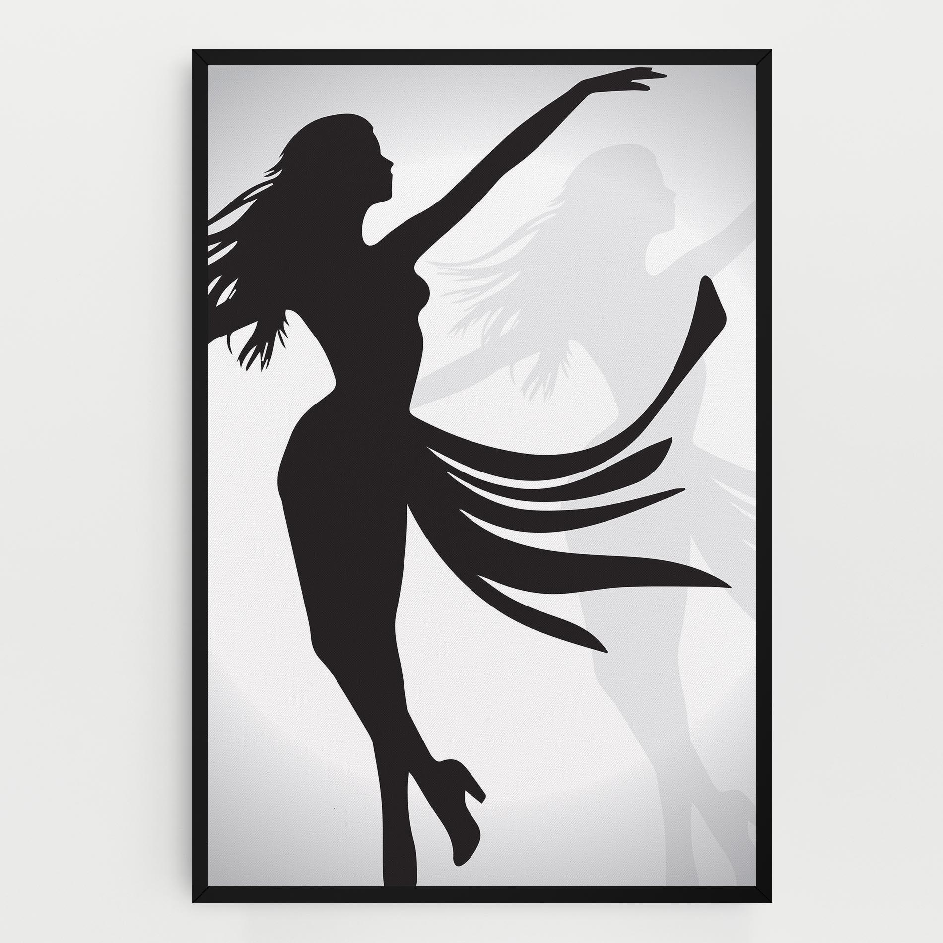 Leinwandbild Dance Shilouette mockup 0
