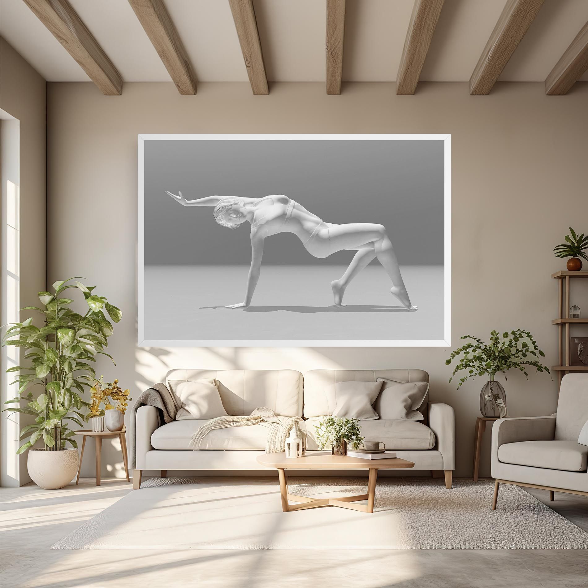 3d Gymnastic Pose mockup 6