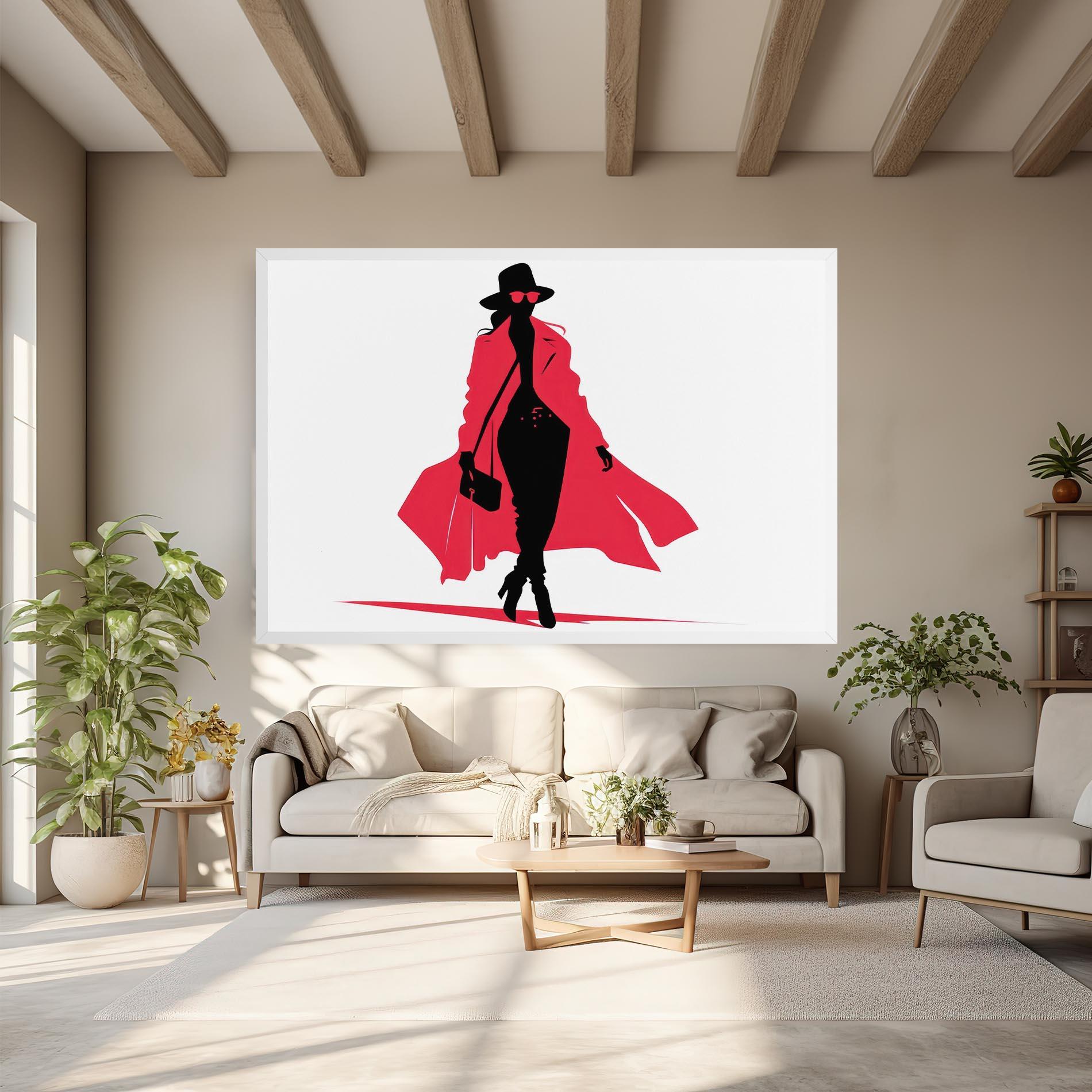 Leinwandbild Pink Outfit Woman mockup 6