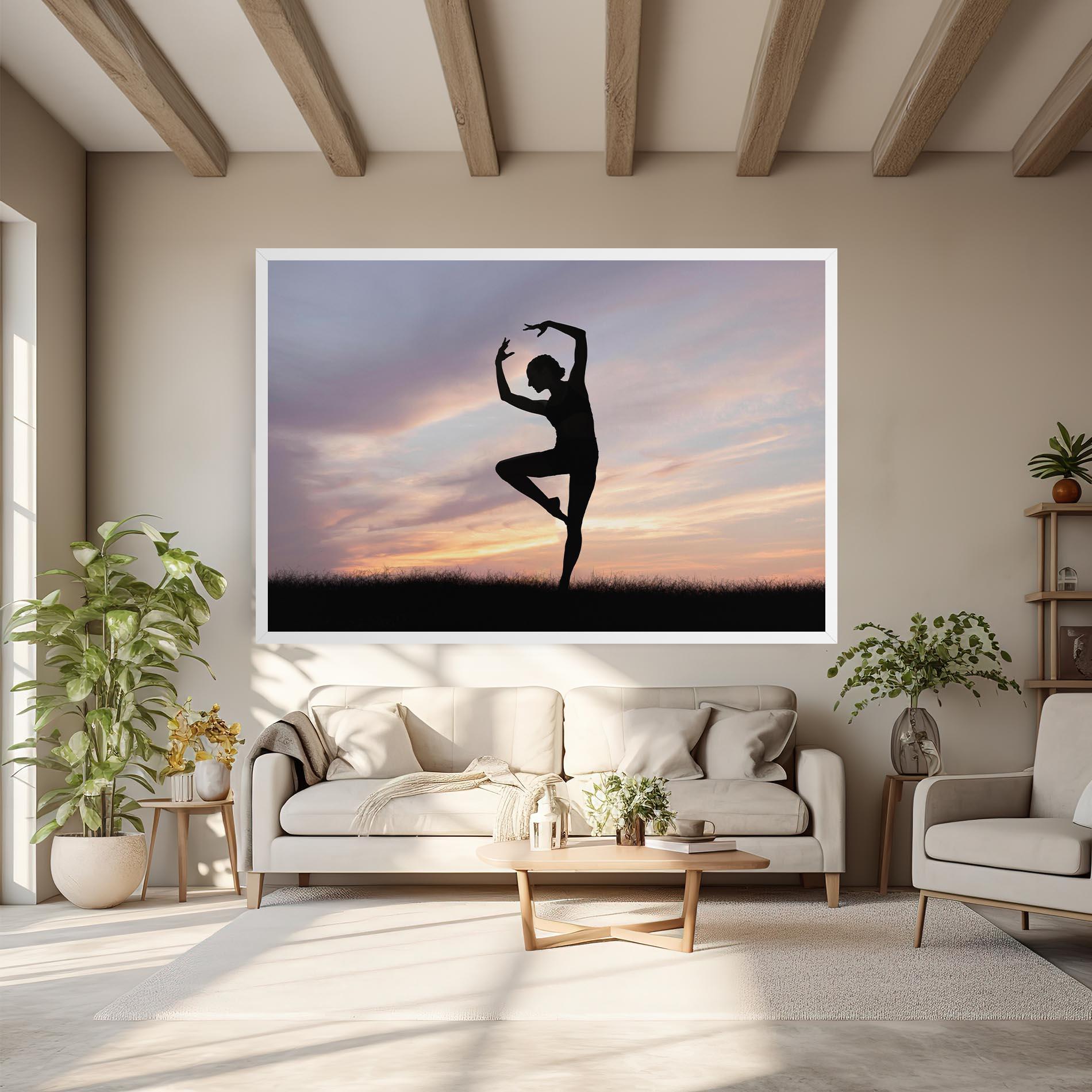 Leinwandbild Purple Sky Posing mockup 6
