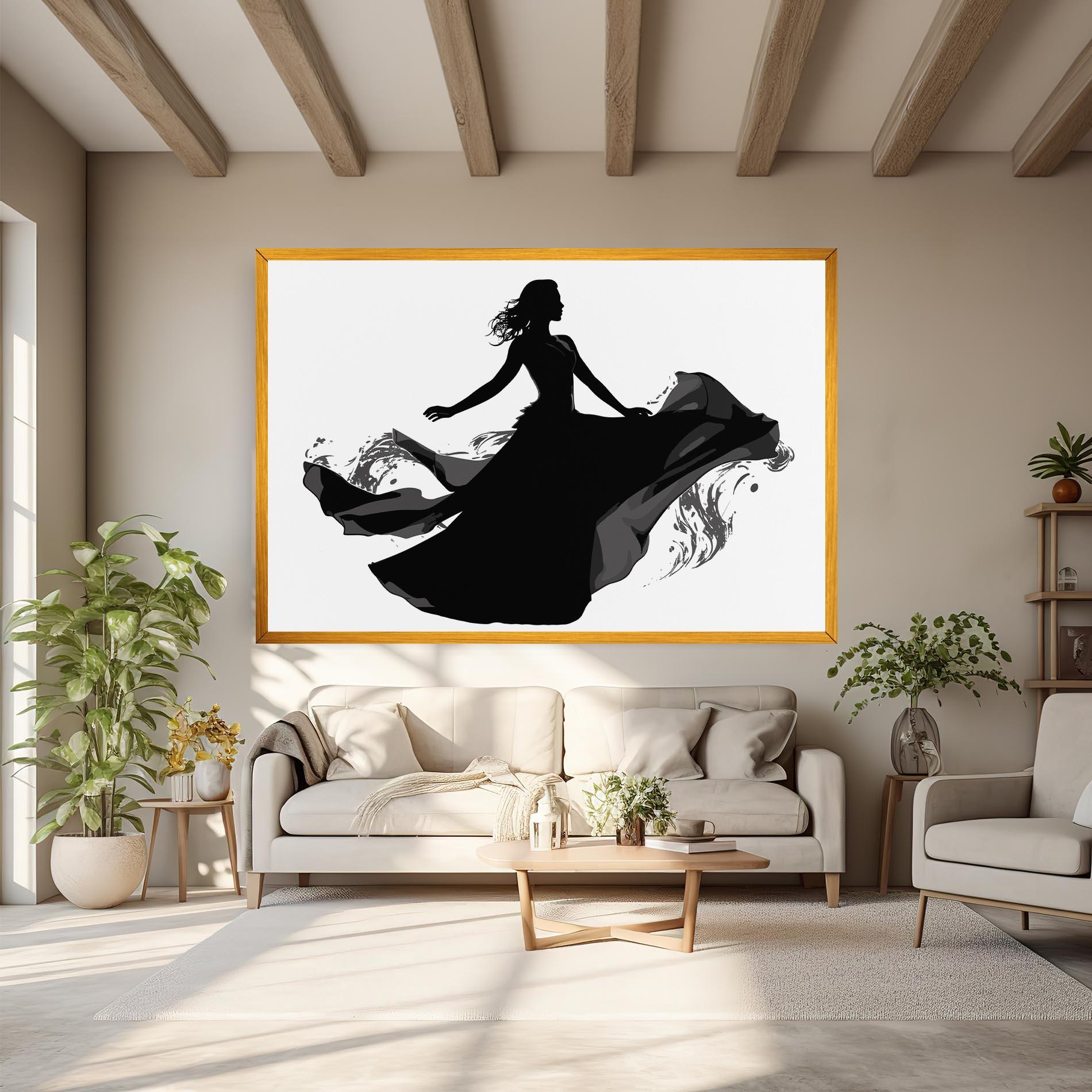 Leinwandbild Dress Jump mockup 6