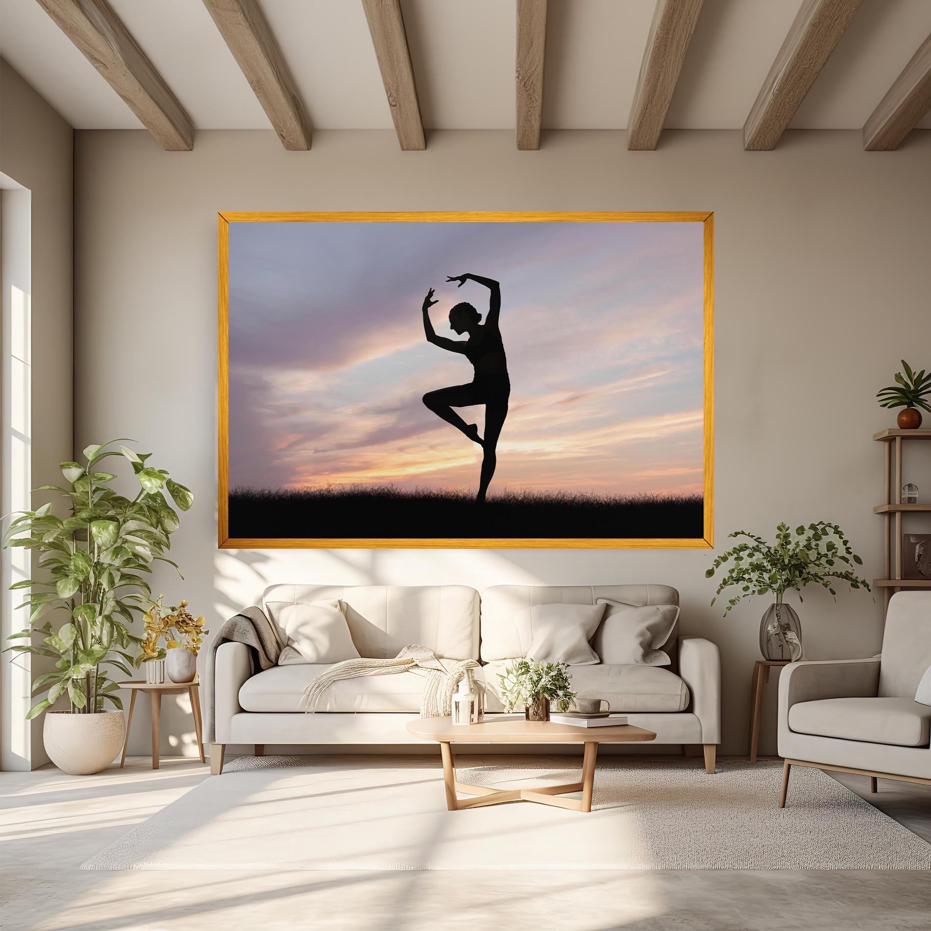 Leinwandbild Purple Sky Posing mockup 6