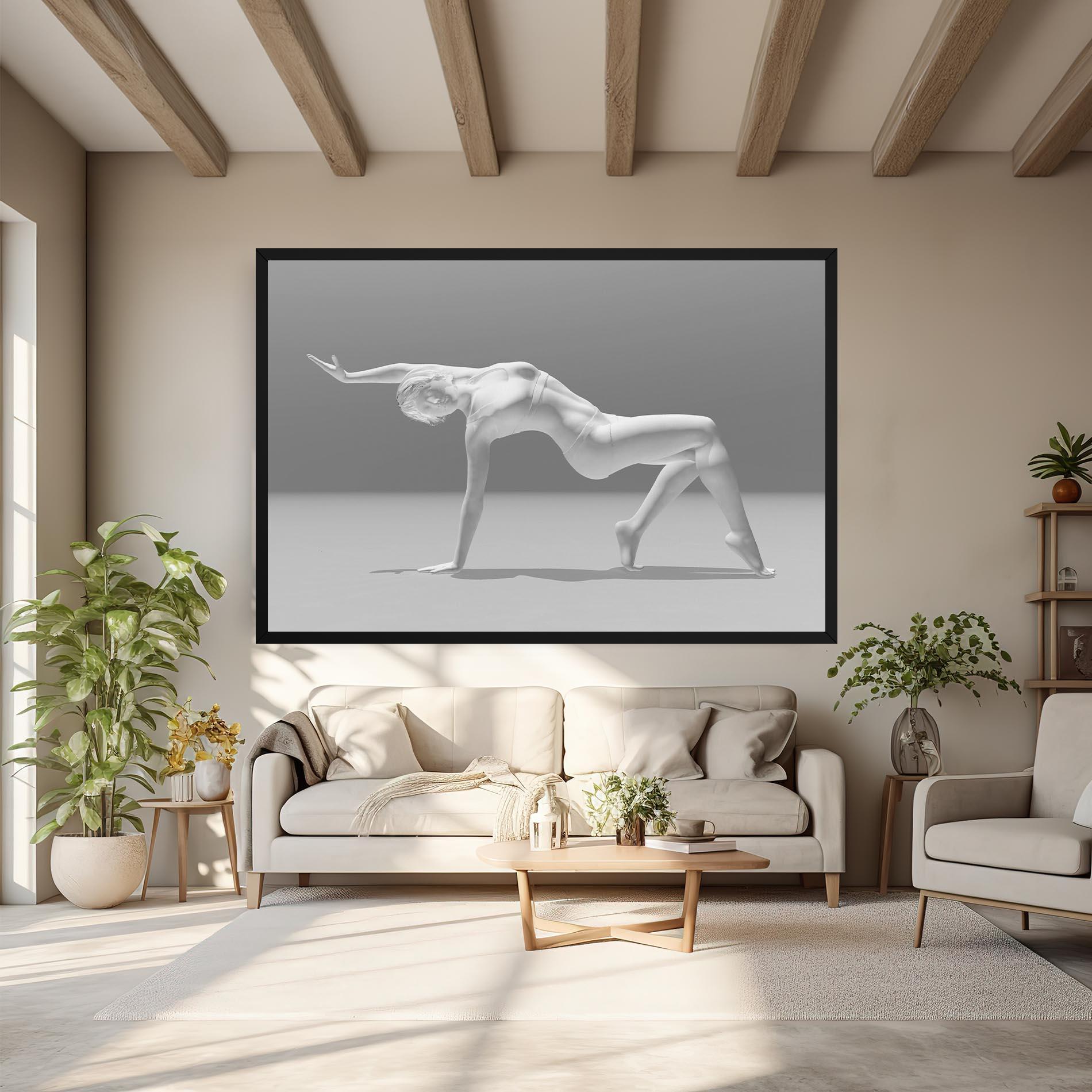 Leinwandbild 3d Gymnastic Pose mockup 6
