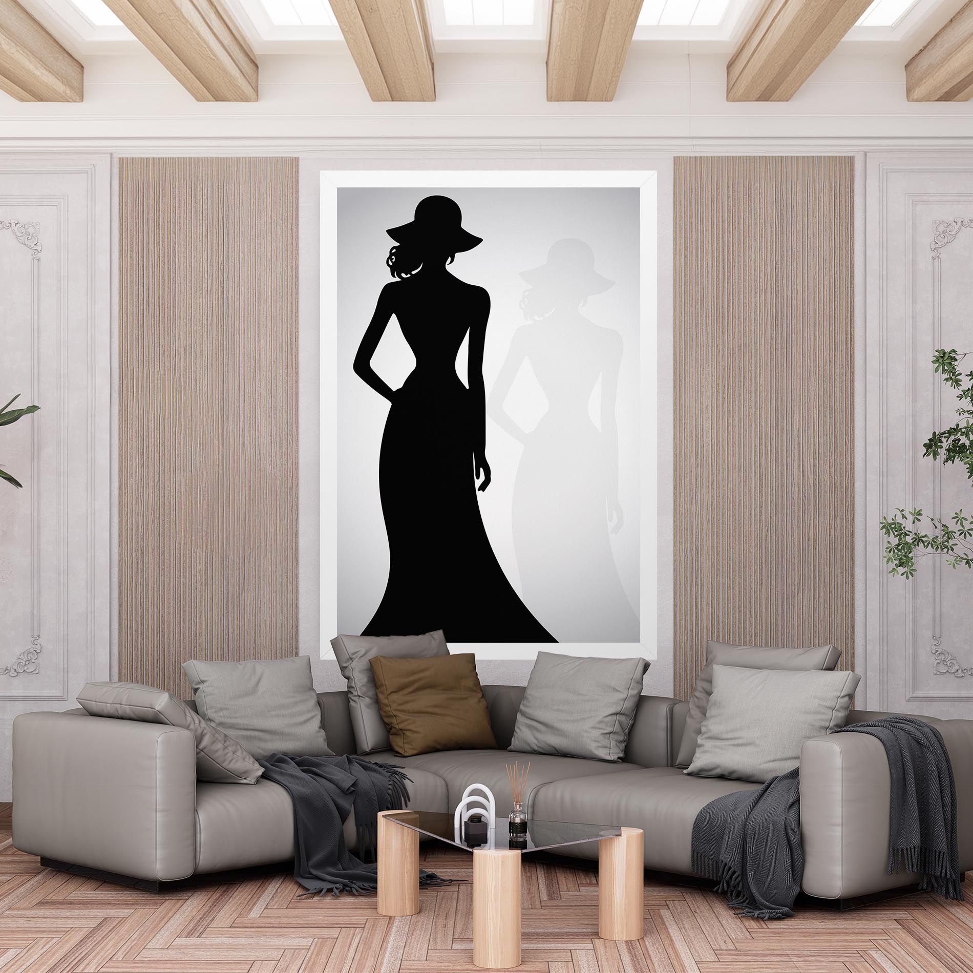 Silhouette Lady mockup 6