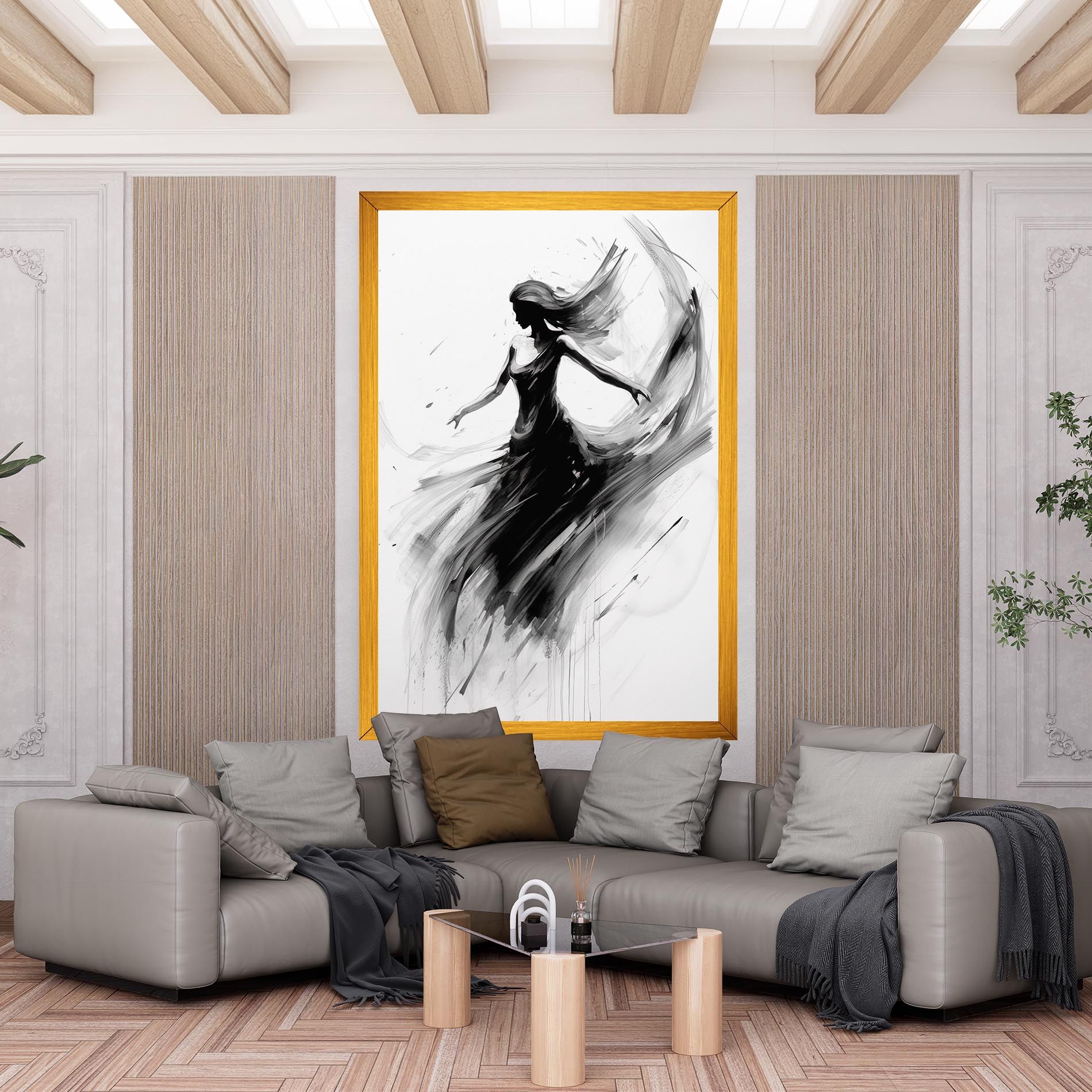 Dancing Woman Drawn mockup 6