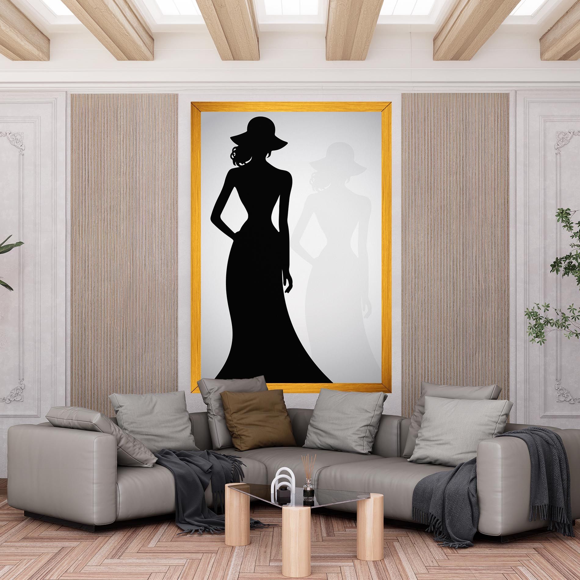 Silhouette Lady mockup 6