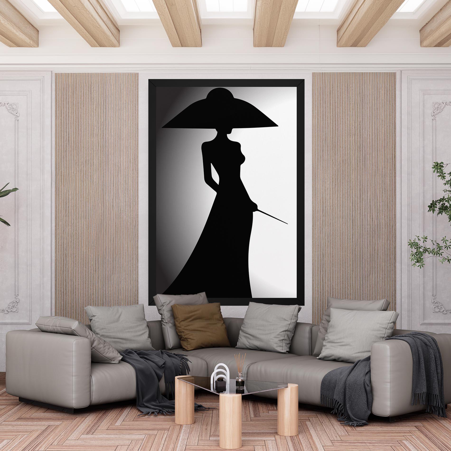 Leinwandbild Big Hat Lady mockup 6