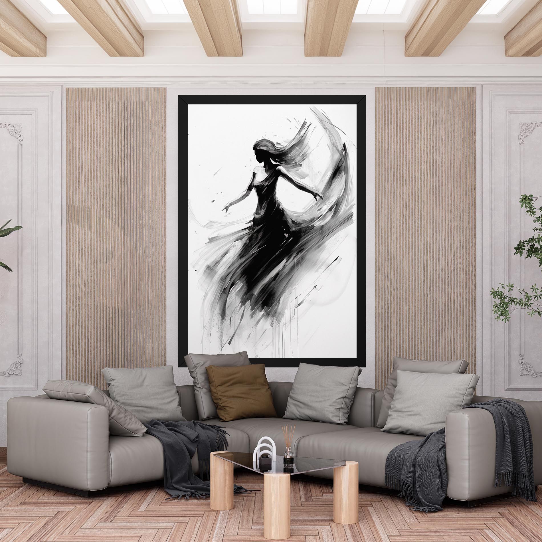 Dancing Woman Drawn mockup 6