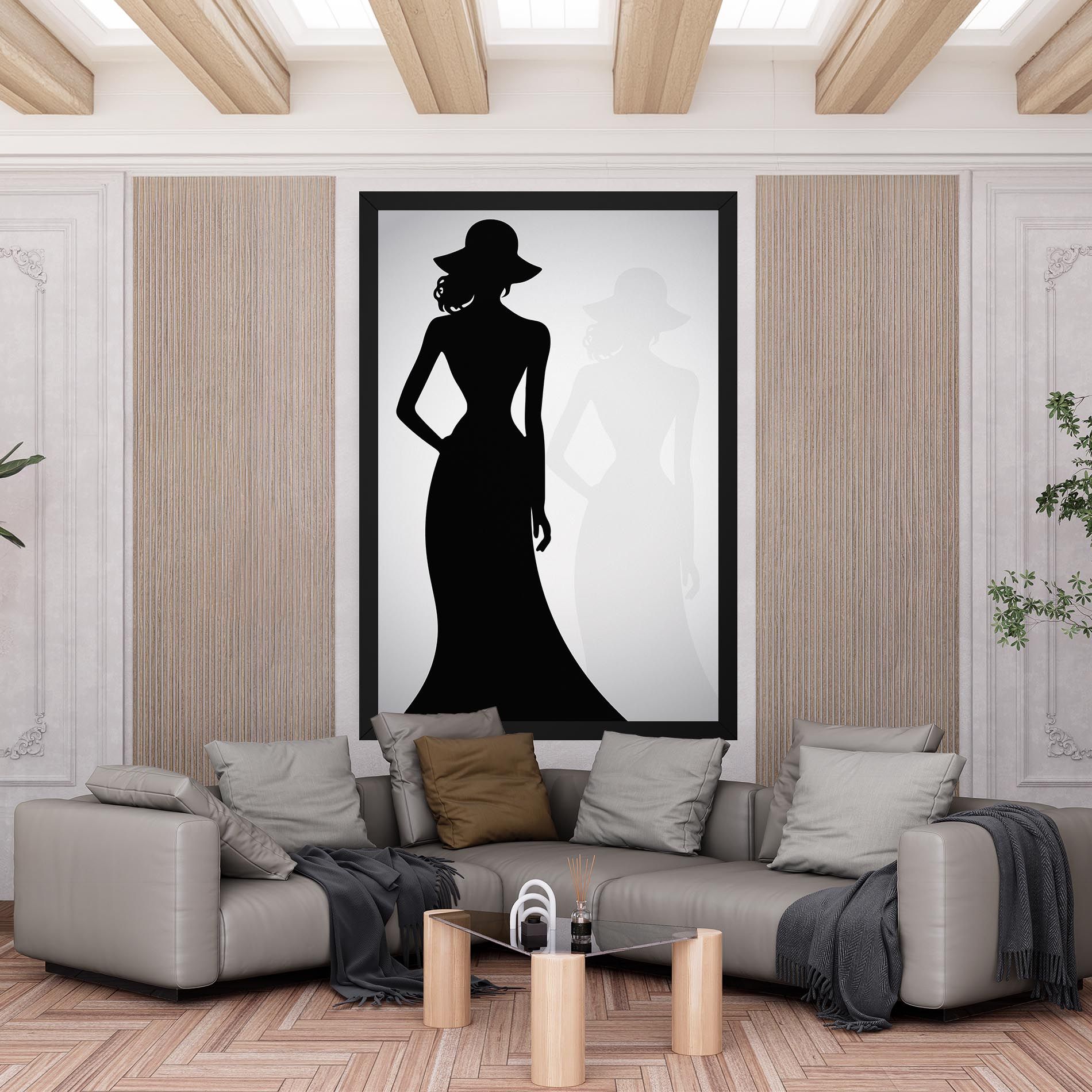 Silhouette Lady mockup 6