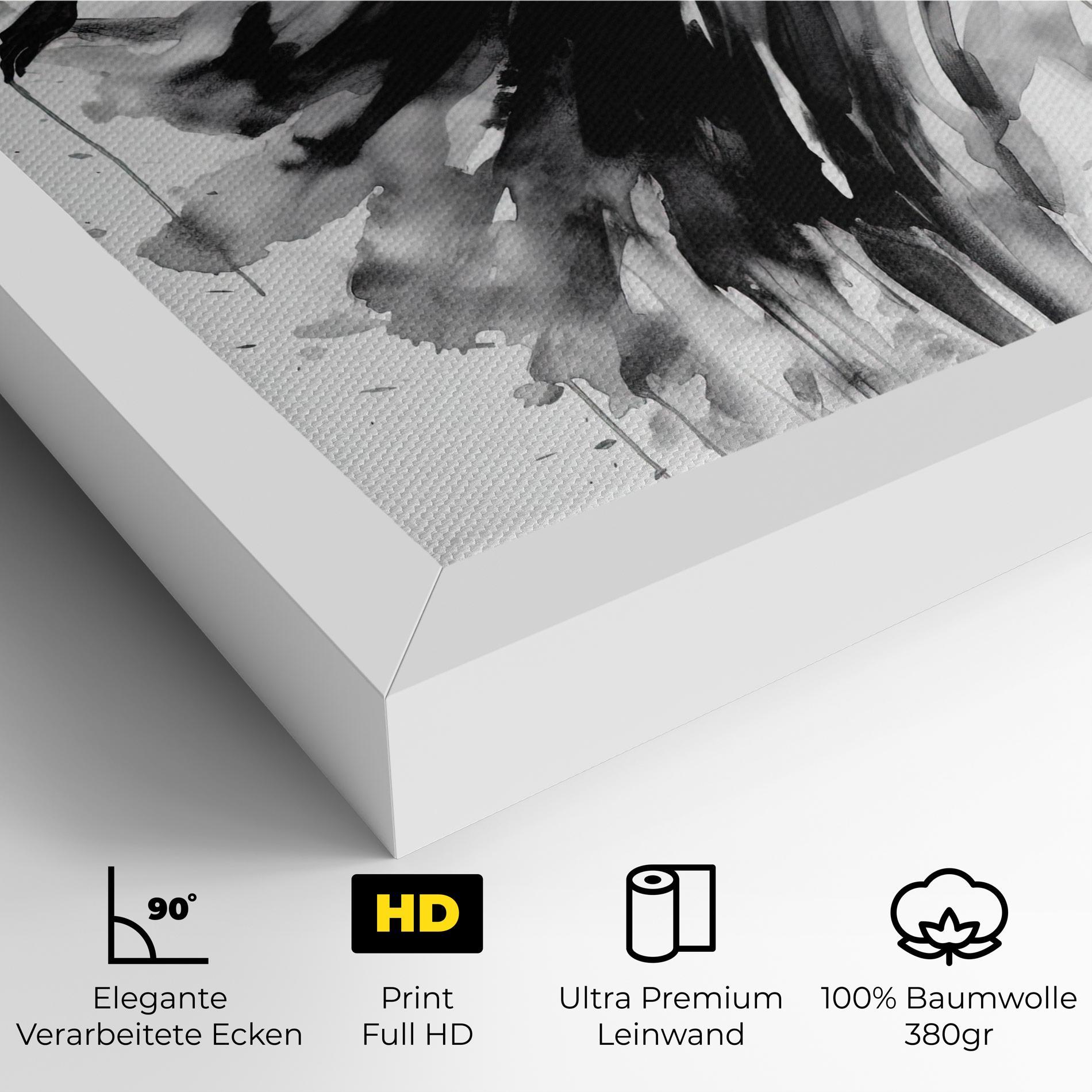 Leinwandbild Beautiful Dancing Woman mockup 4