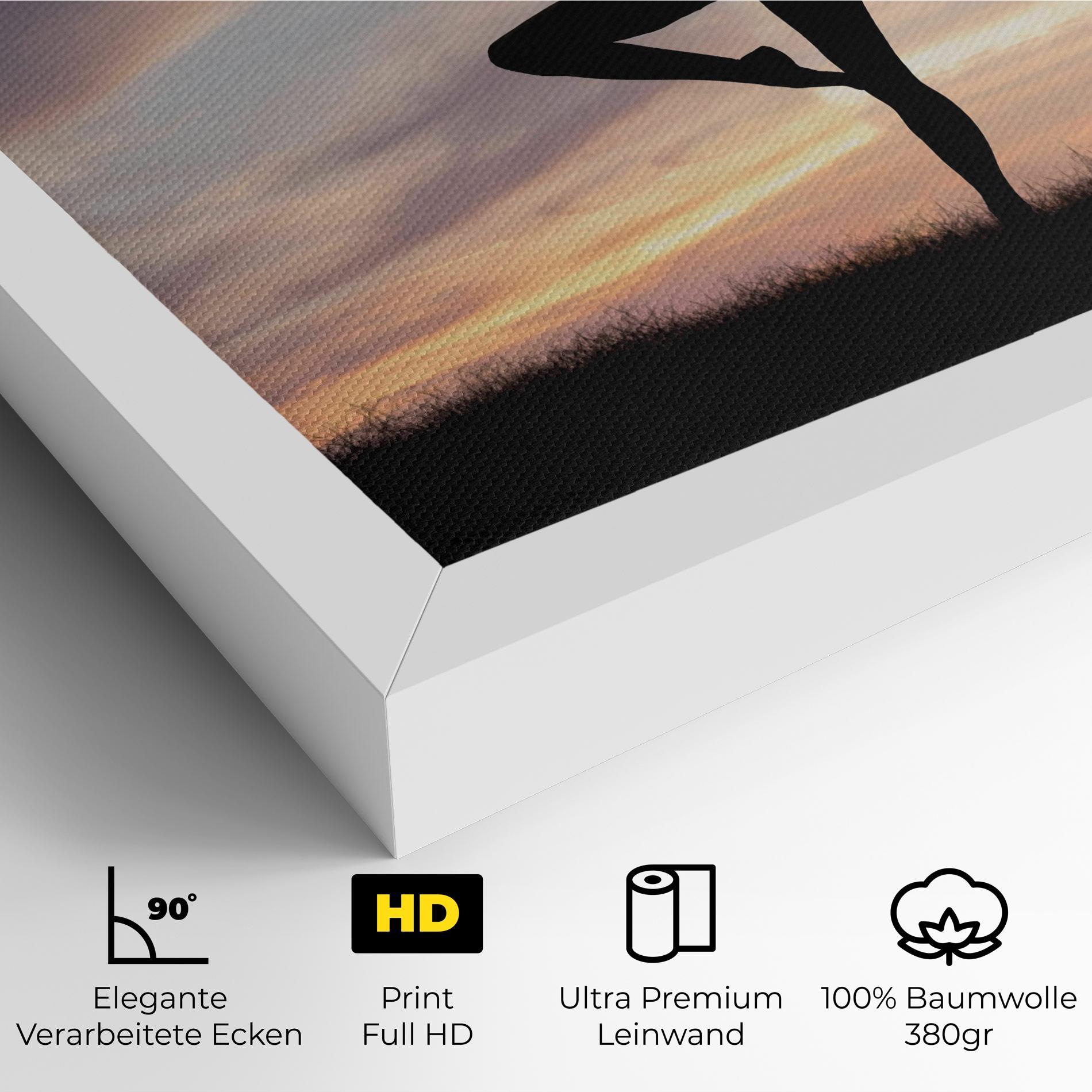 Leinwandbild Purple Sky Posing mockup 4