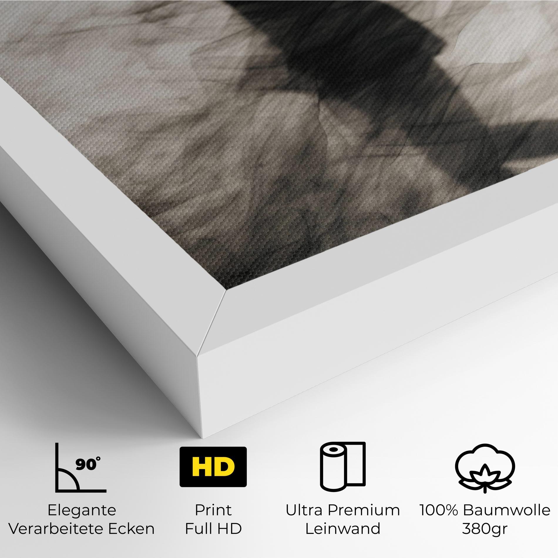 Leinwandbild Smoke Girl Shilouette mockup 4