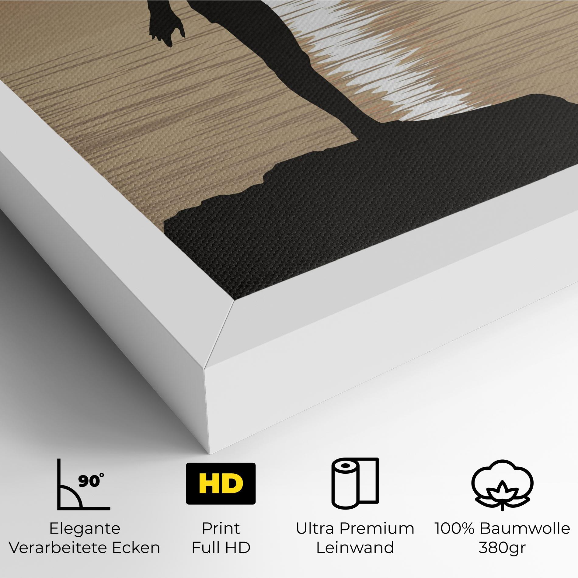 Leinwandbild Water Girl Shilouette mockup 4