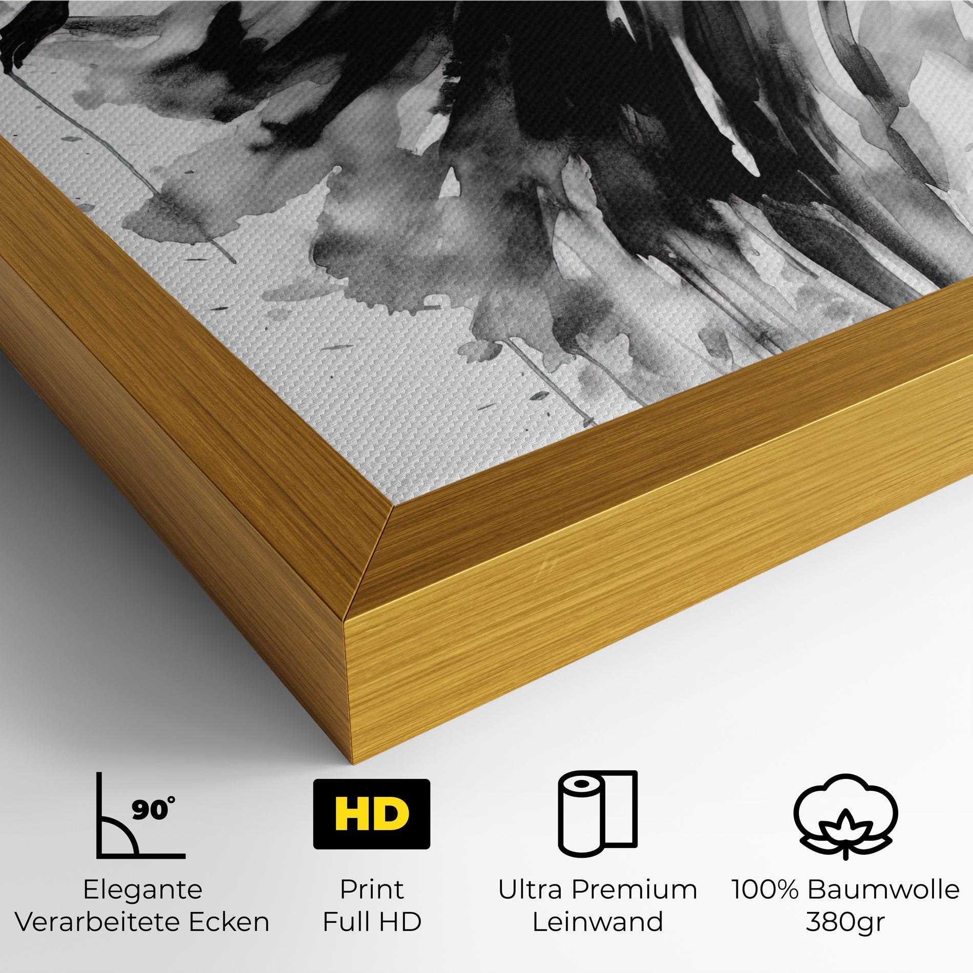 Leinwandbild Beautiful Dancing Woman mockup 4