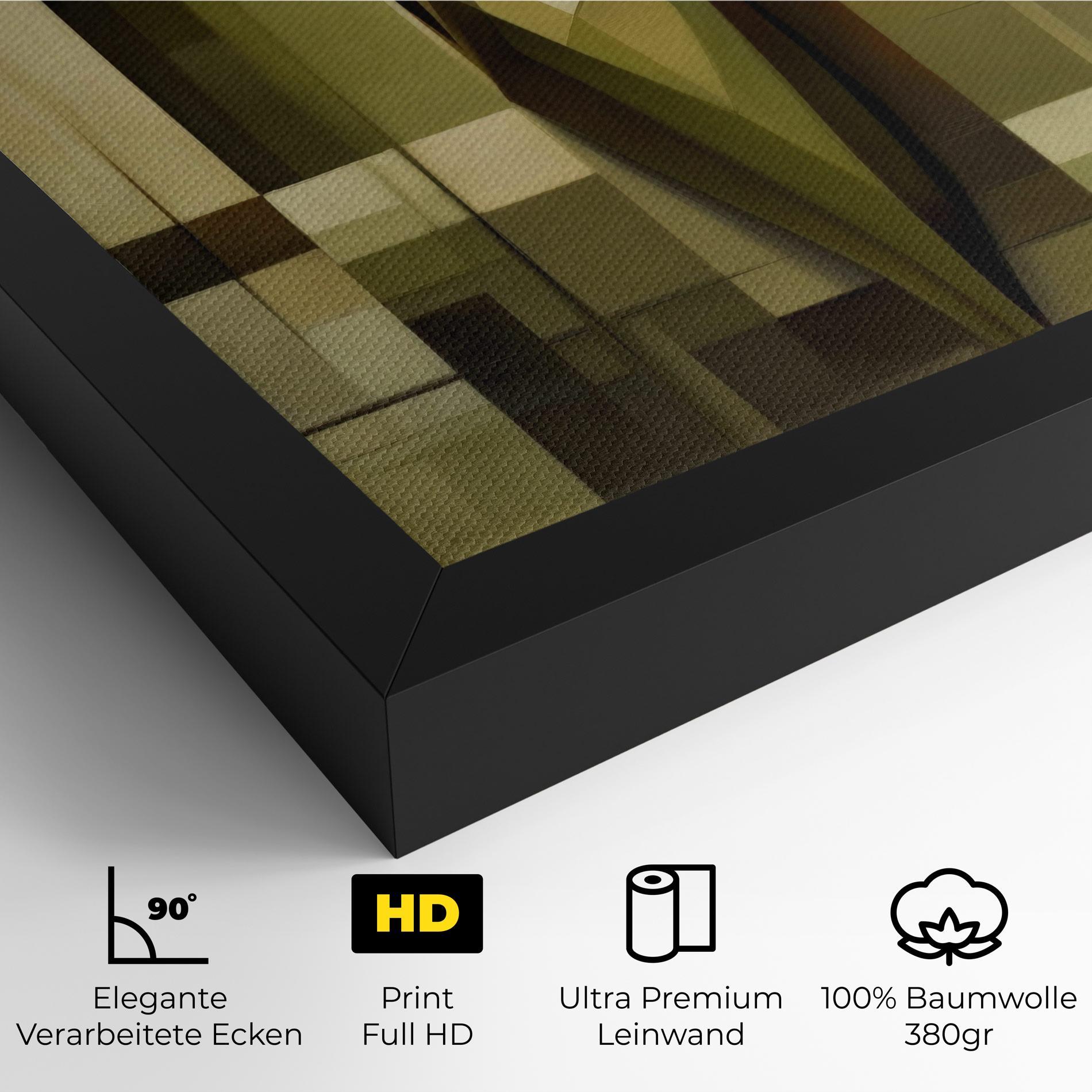 Leinwandbild Olive Green Shilouete mockup 4