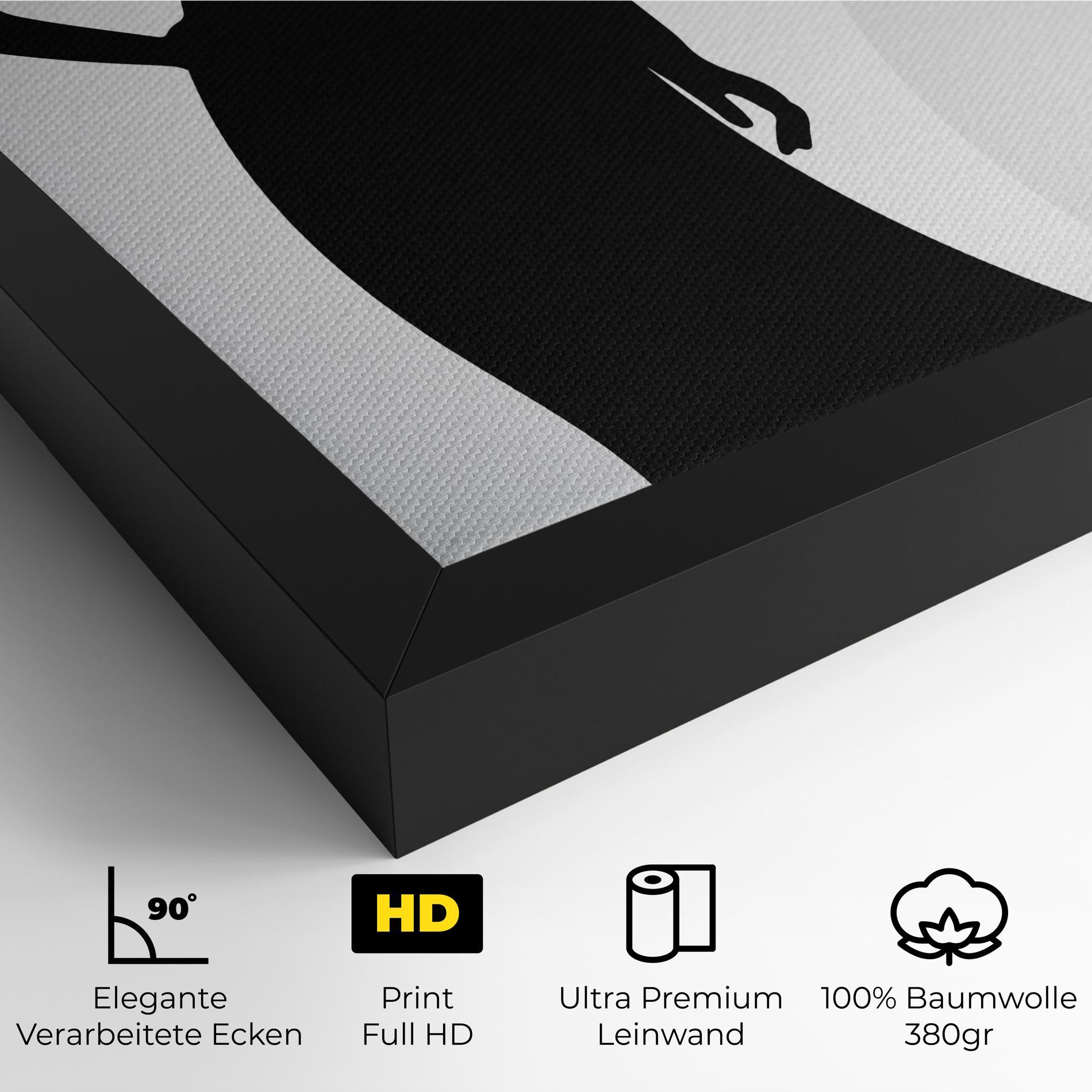 Leinwandbild Silhouette Lady mockup 4