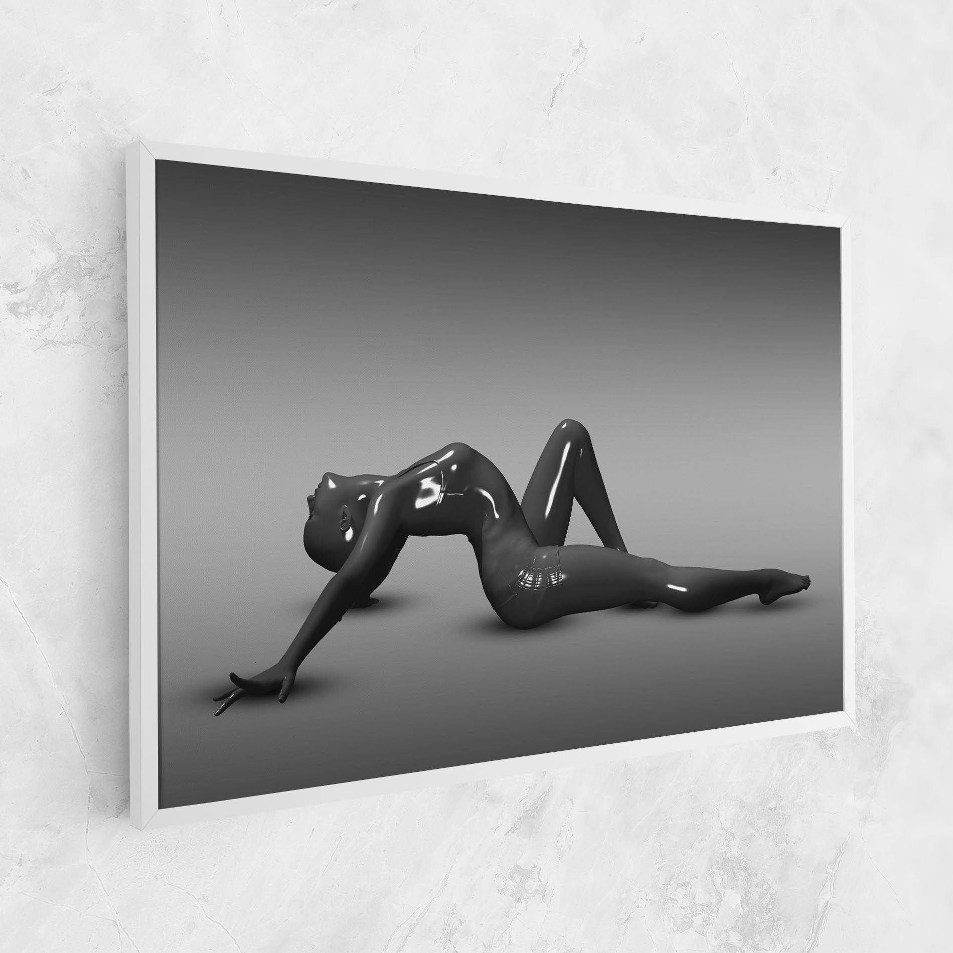 3d Black Female mockup 1
