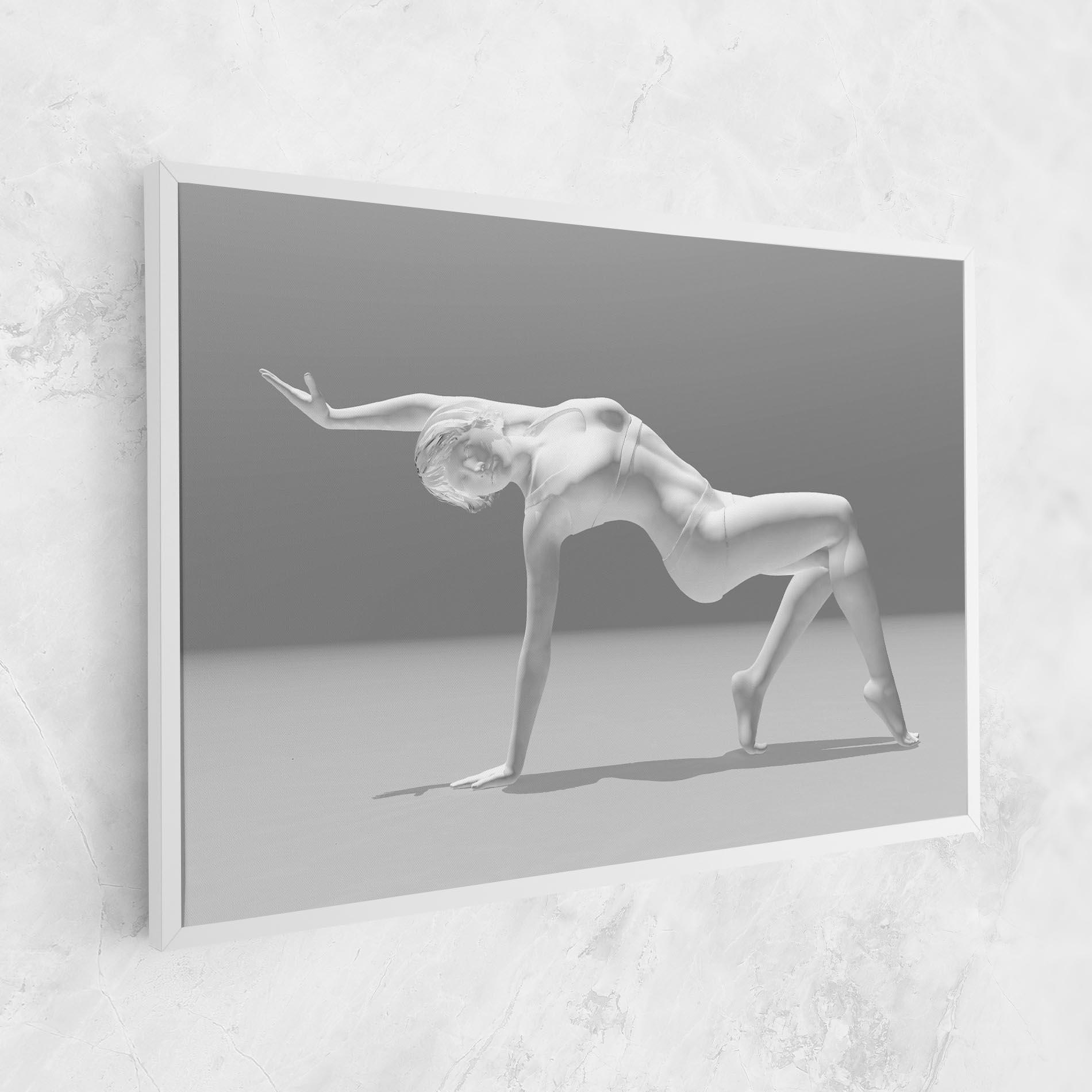 Leinwandbild 3d Gymnastic Pose mockup 1