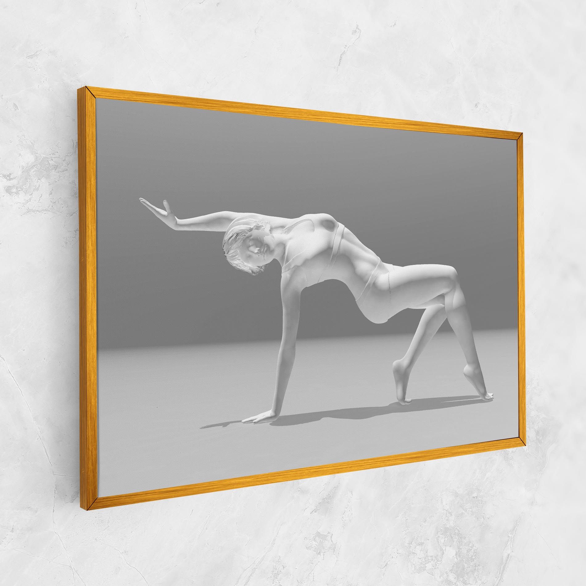 3d Gymnastic Pose mockup 1