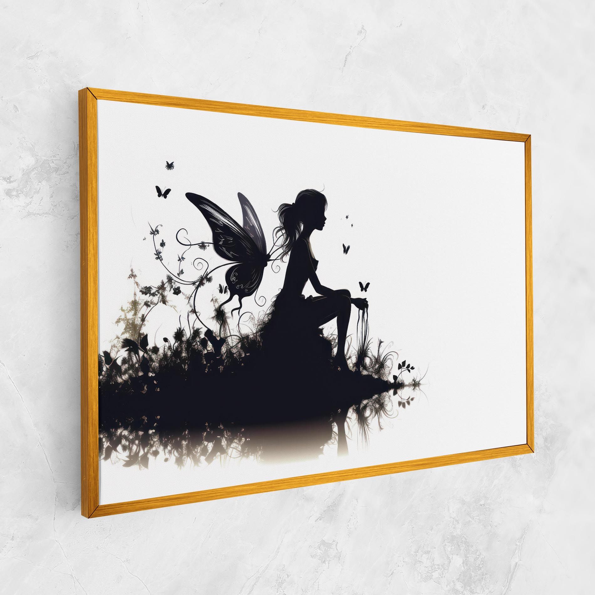 Butterfly Woman Shilouette mockup 1
