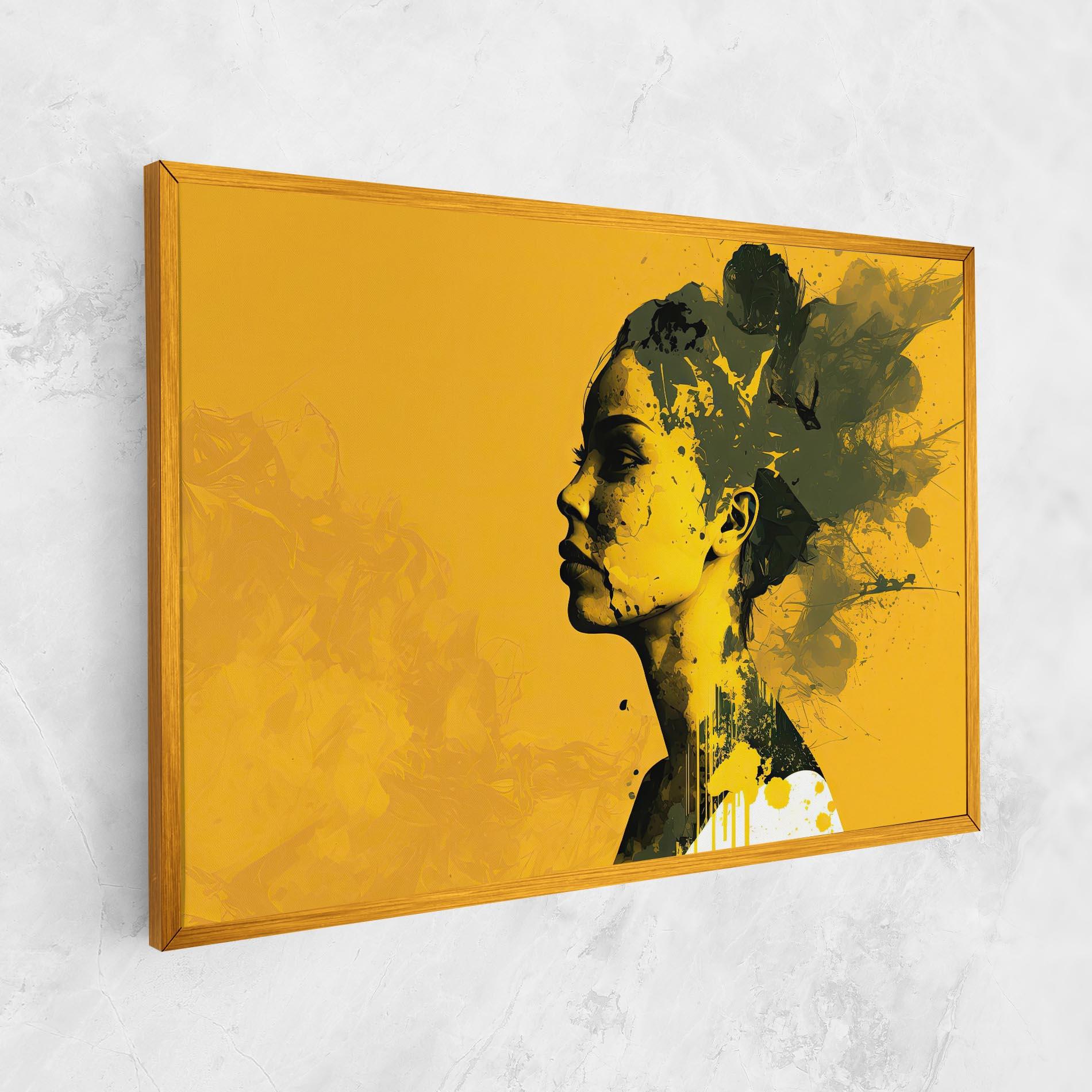 Leinwandbild Thinking Yellow mockup 1