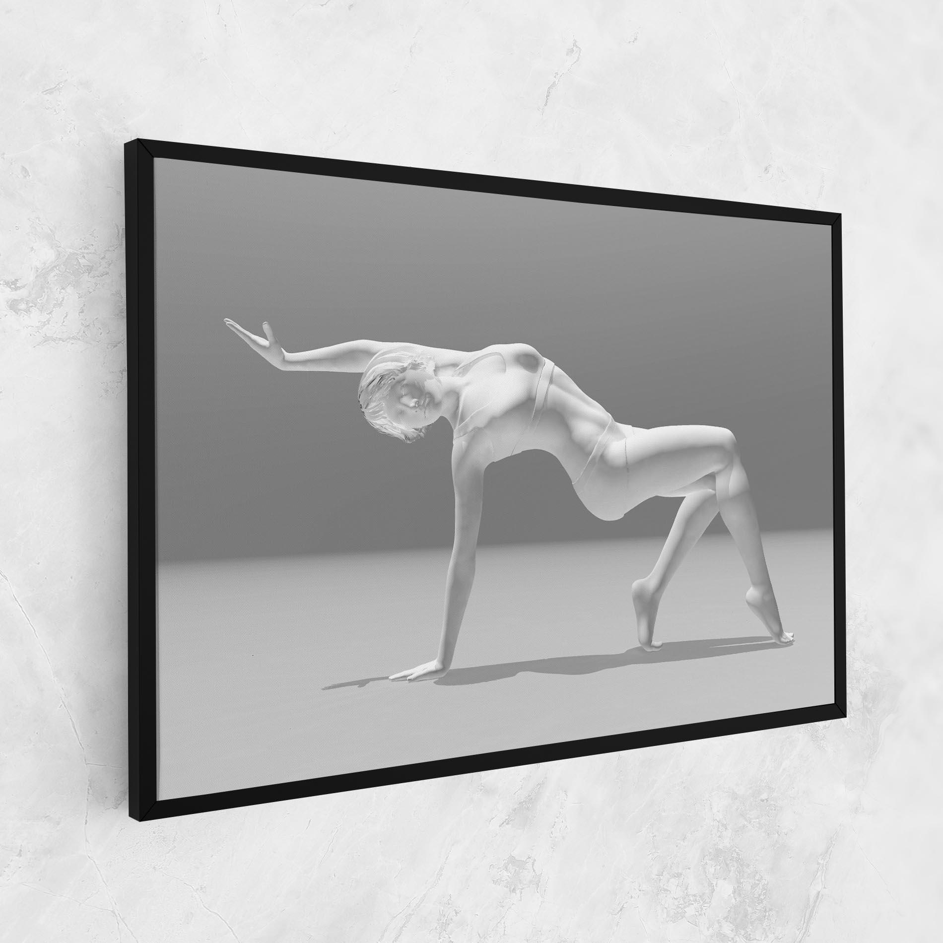 Leinwandbild 3d Gymnastic Pose mockup 1
