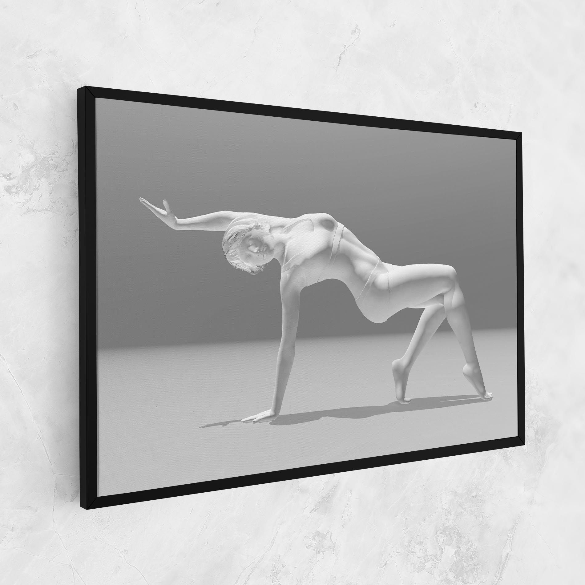 3d Gymnastic Pose mockup 1