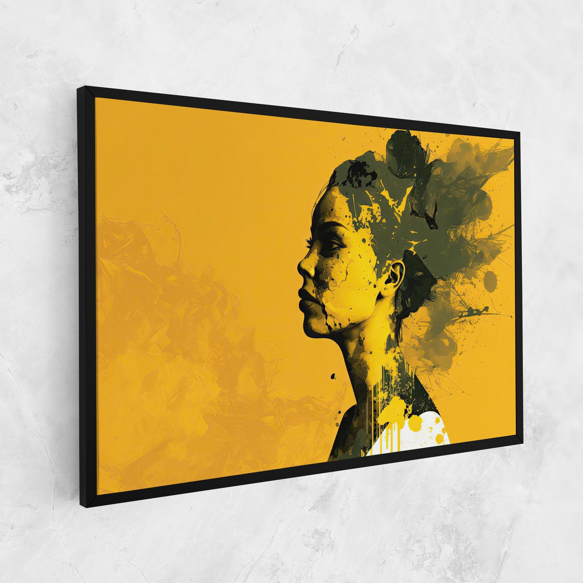 Leinwandbild Thinking Yellow mockup 1