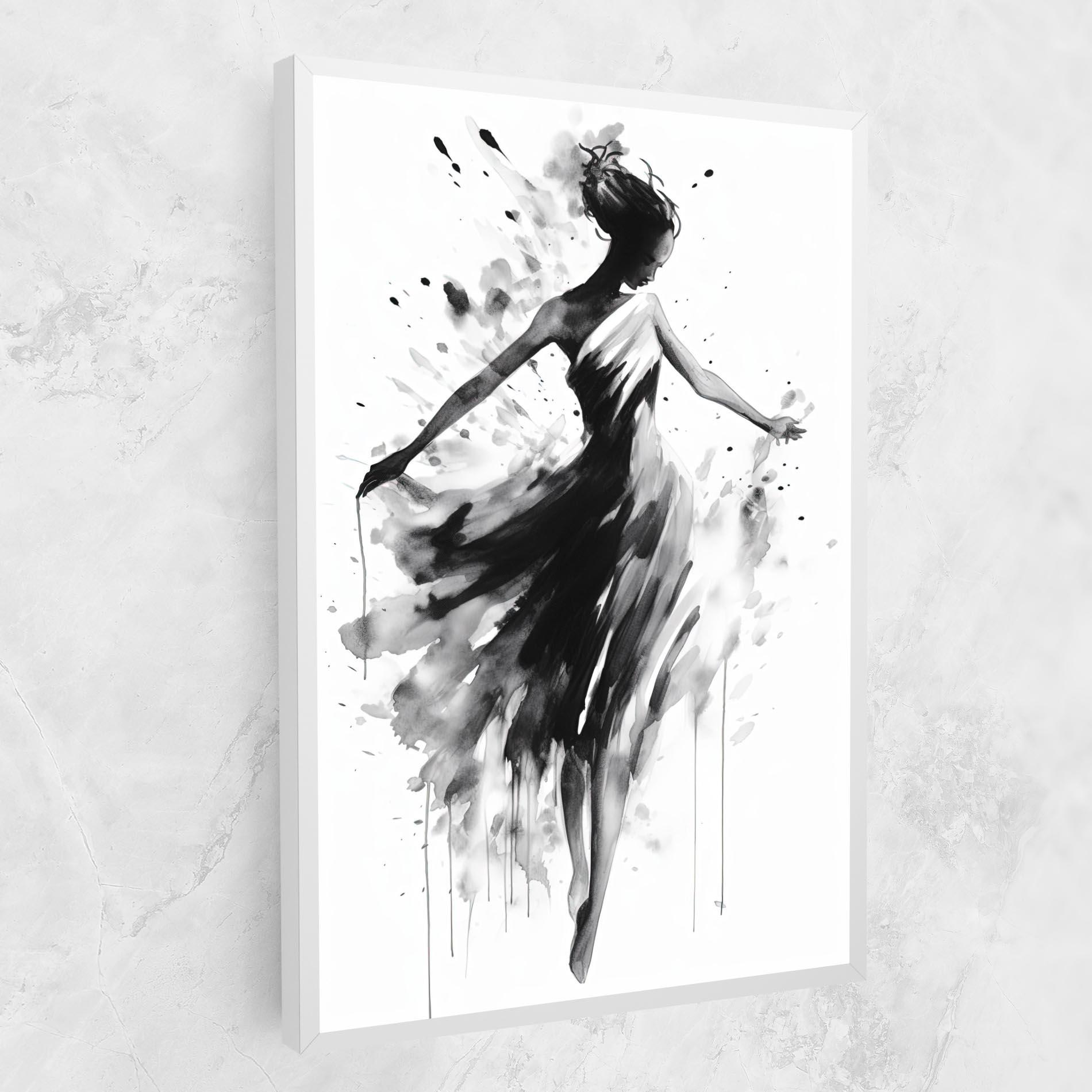 Leinwandbild Beautiful Dancing Woman mockup 1