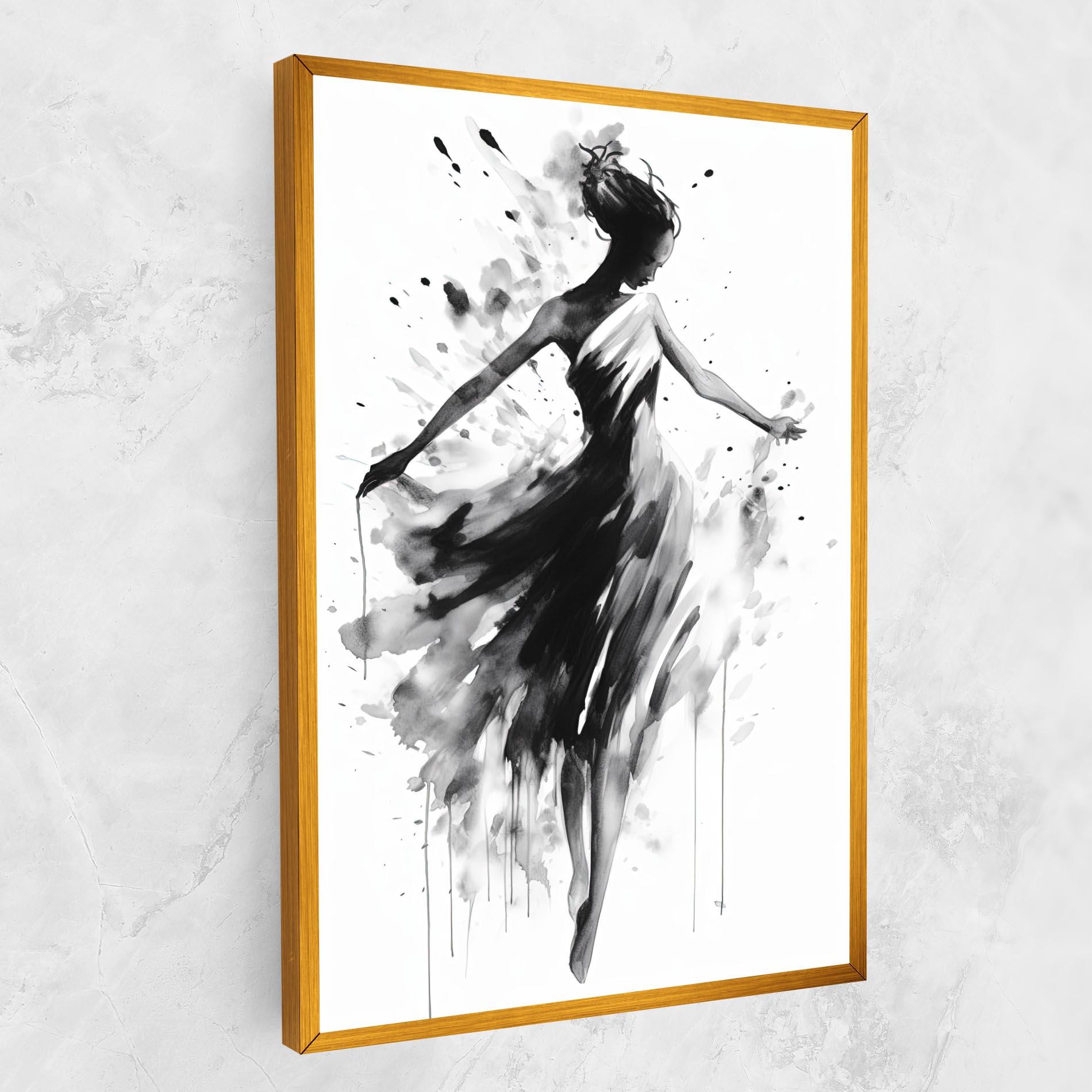 Leinwandbild Beautiful Dancing Woman mockup 1