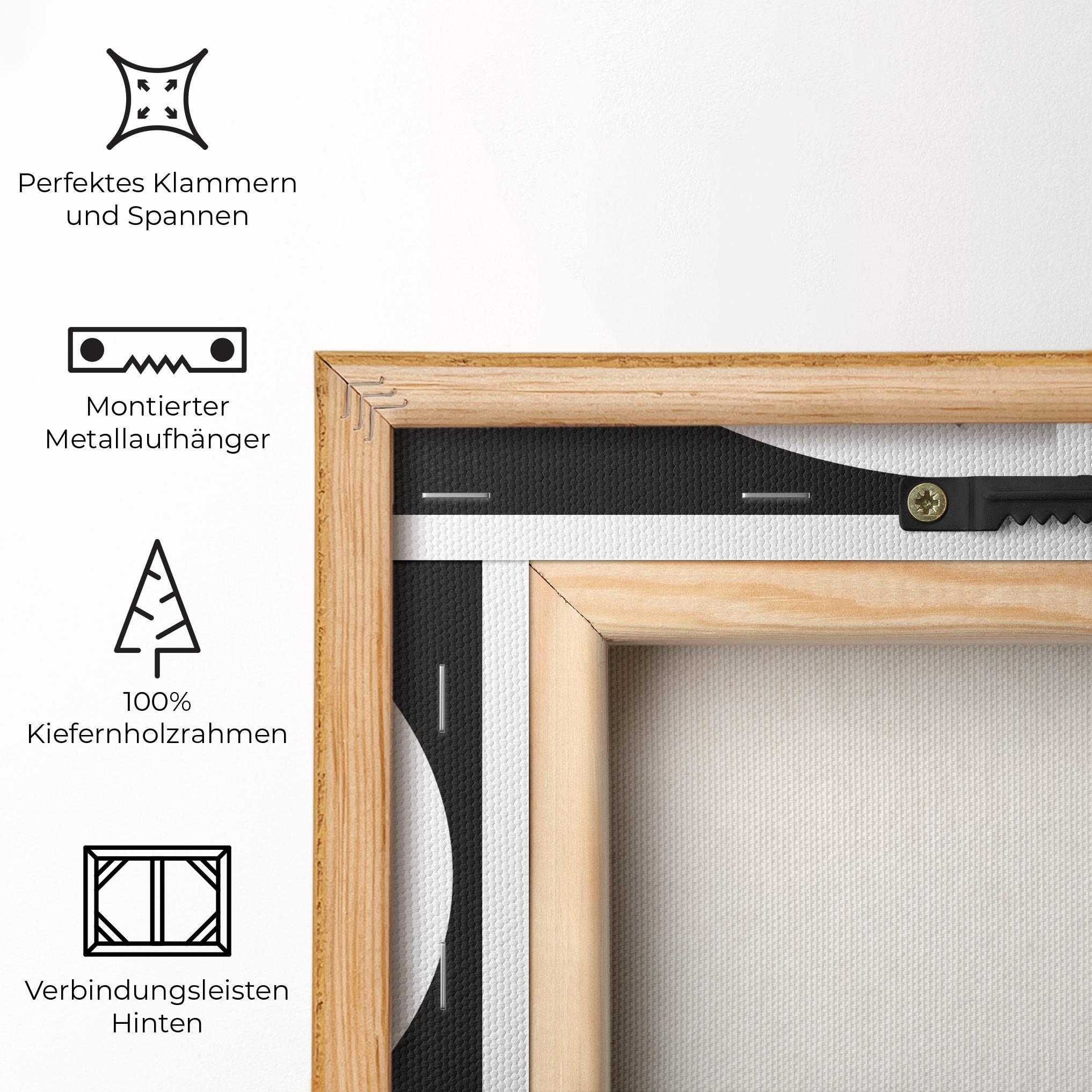 Leinwandbild Circle Woman Body mockup 5