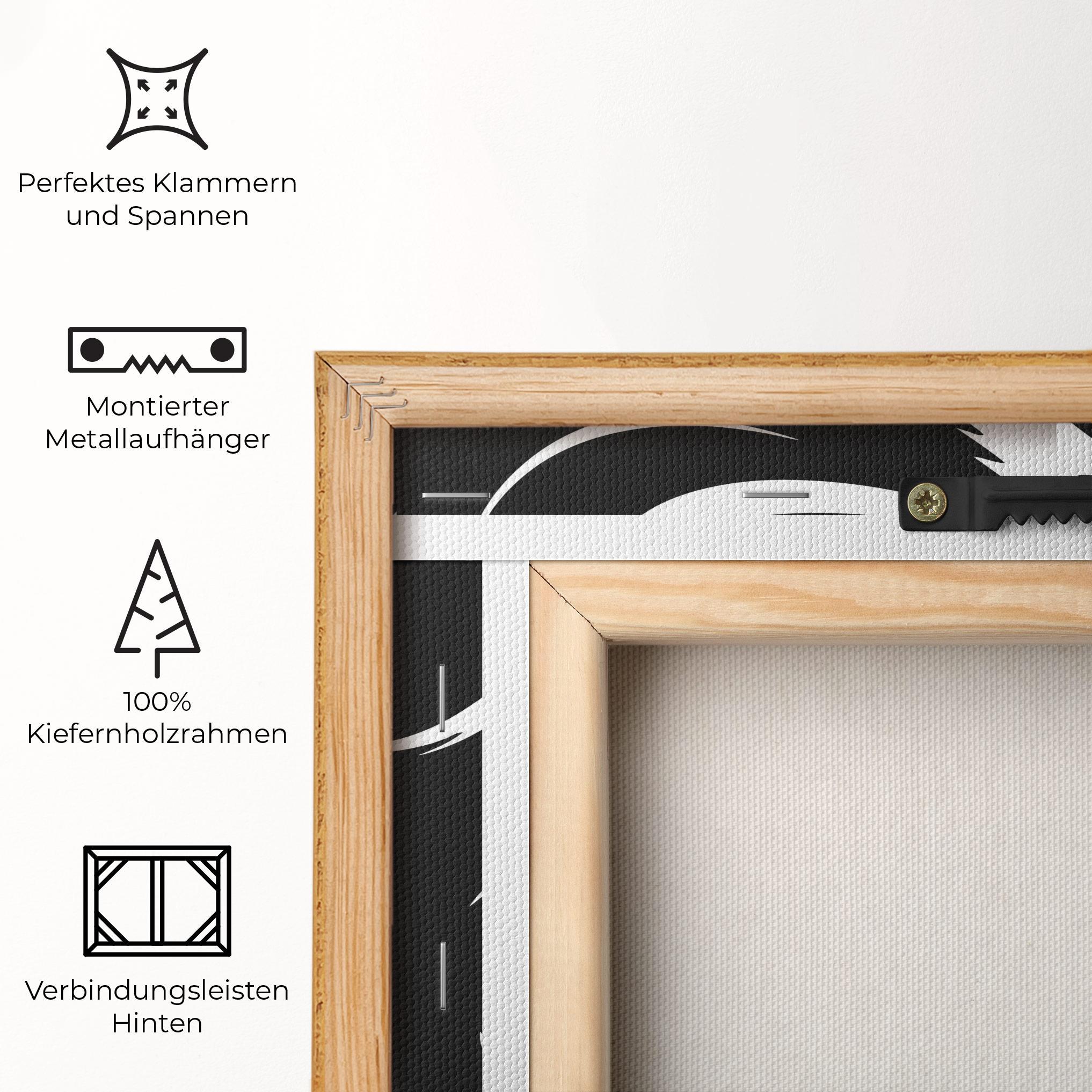 Leinwandbild Eyeliner Shilouette mockup 5