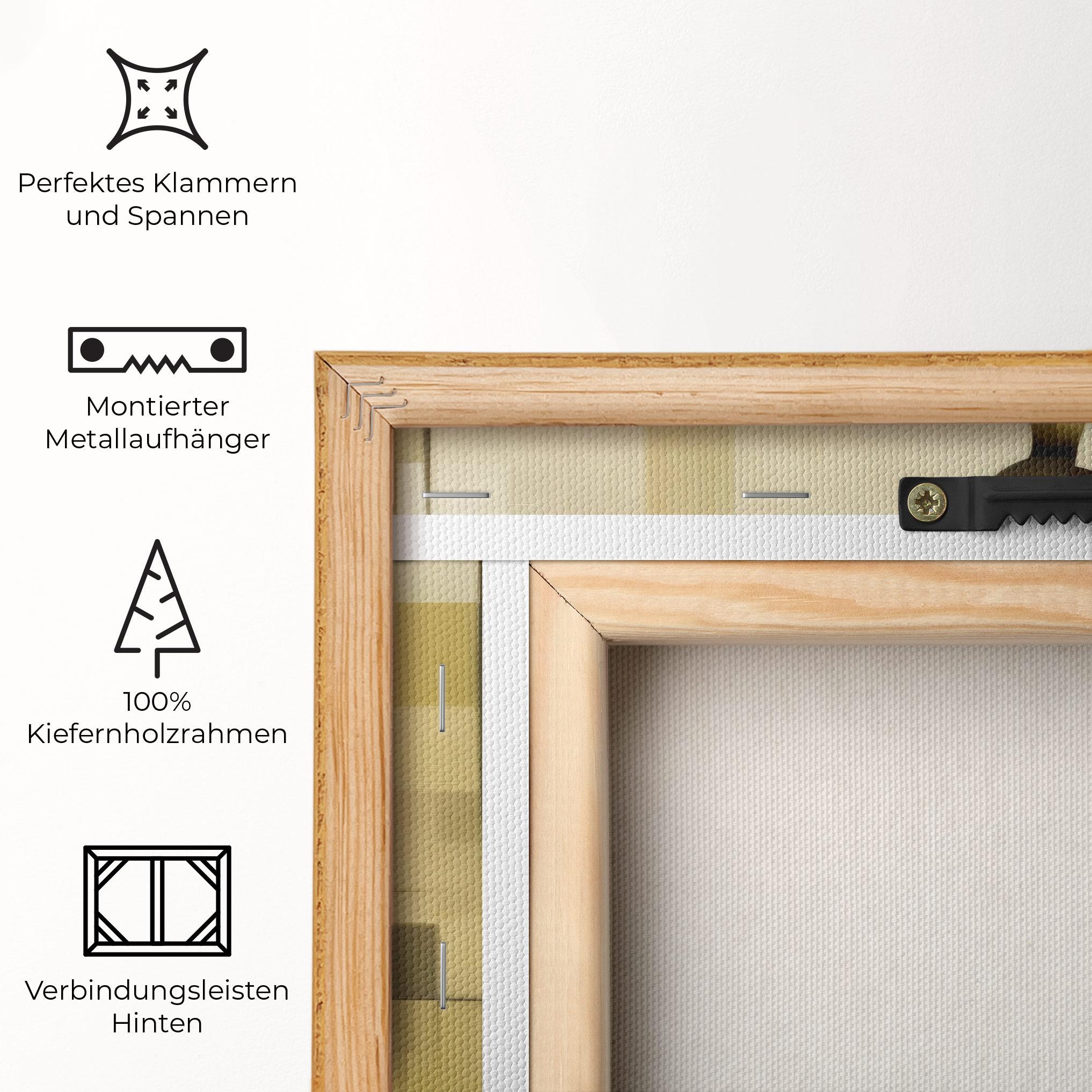 Leinwandbild Olive Green Shilouete mockup 5