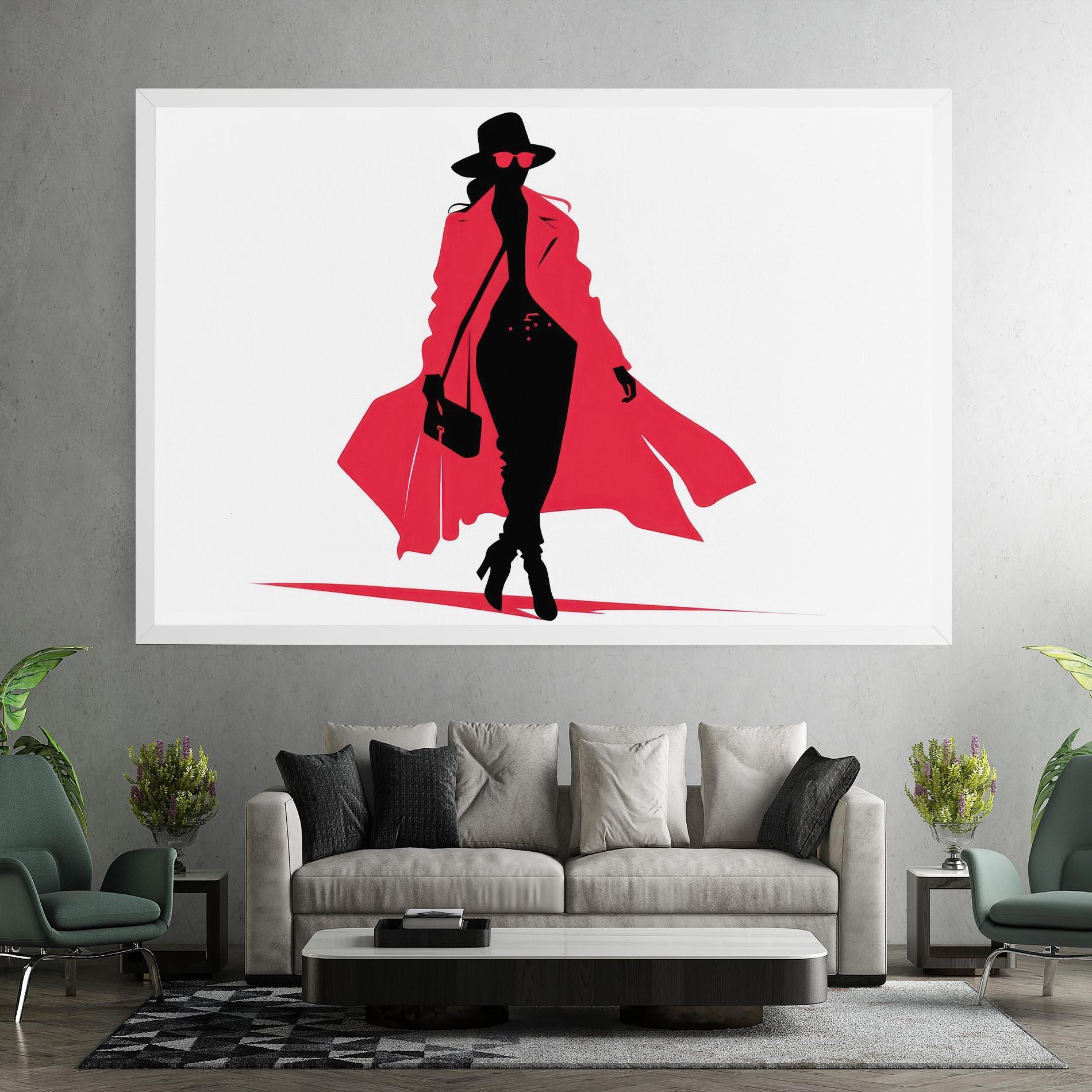 Leinwandbild Pink Outfit Woman mockup 7