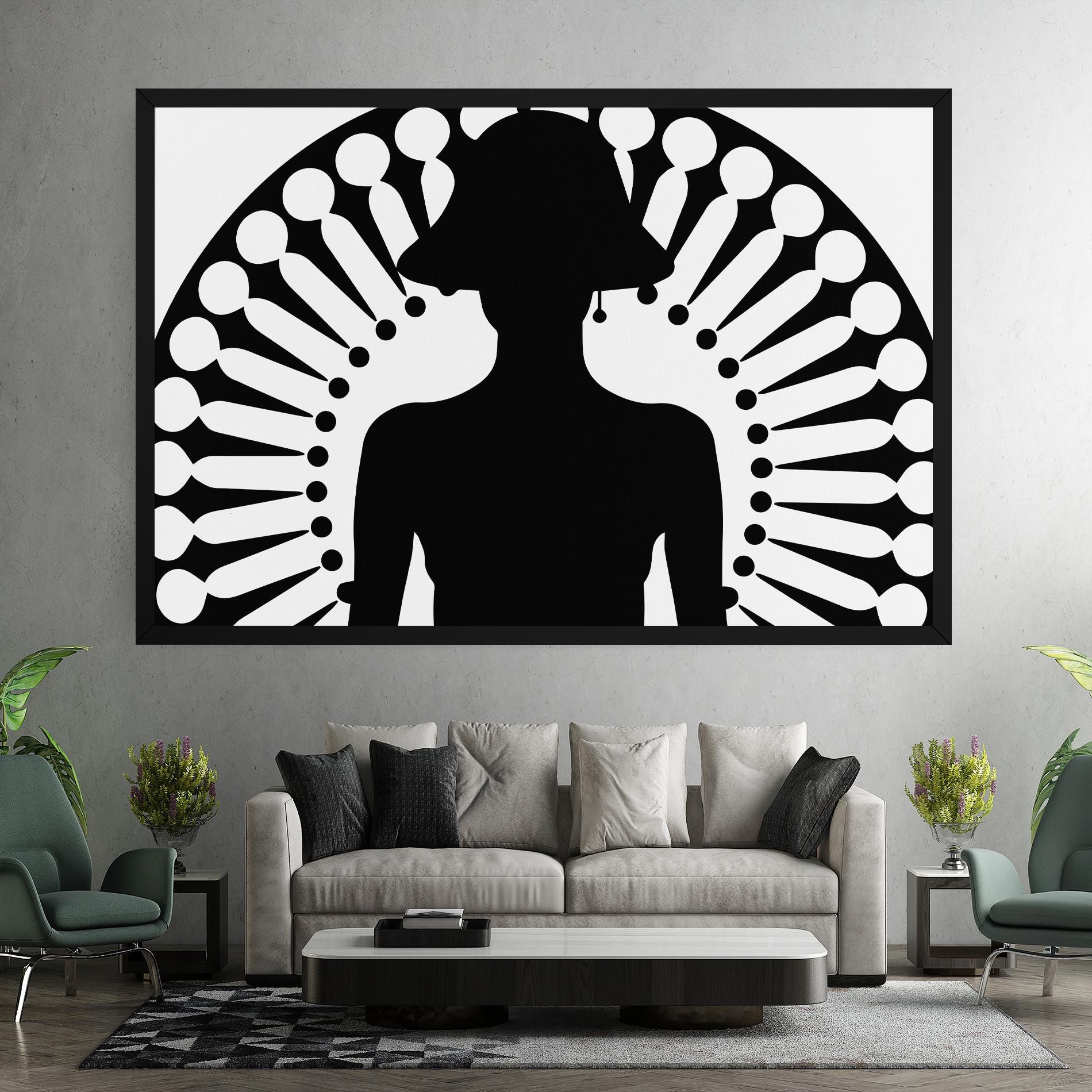 Black Shilouette Lady mockup 7