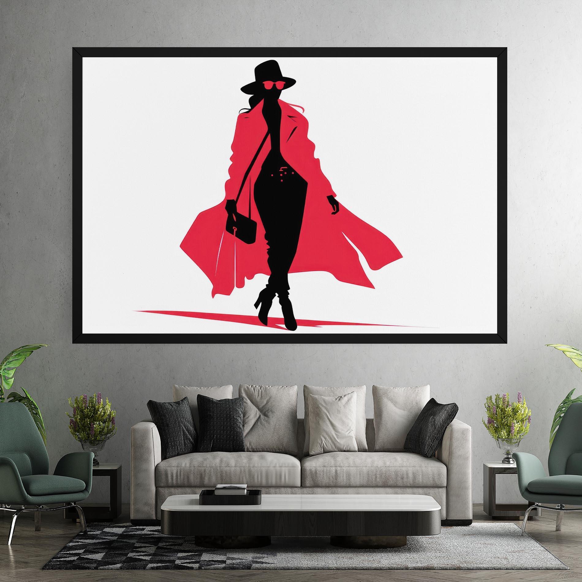 Leinwandbild Pink Outfit Woman mockup 7