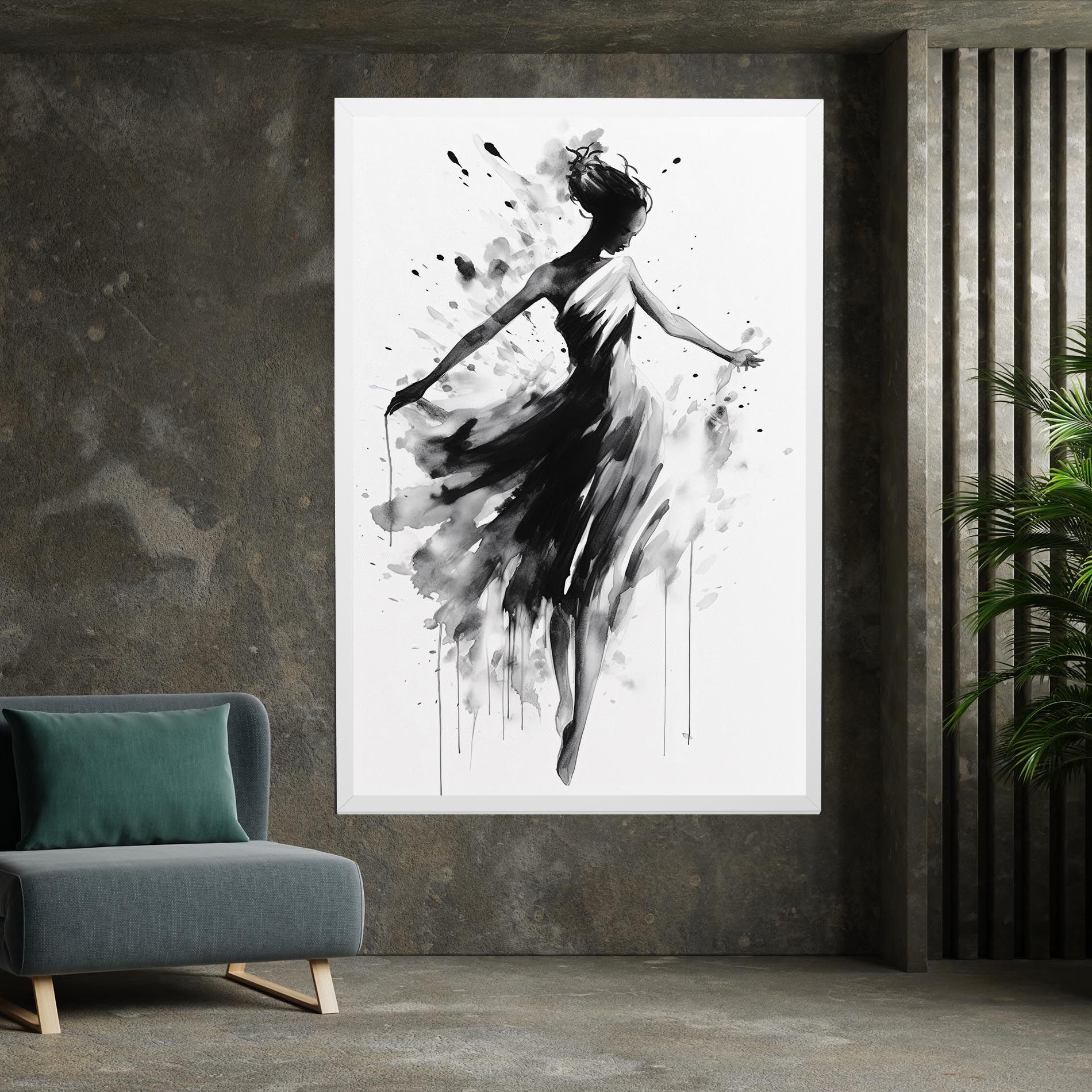 Beautiful Dancing Woman mockup 7