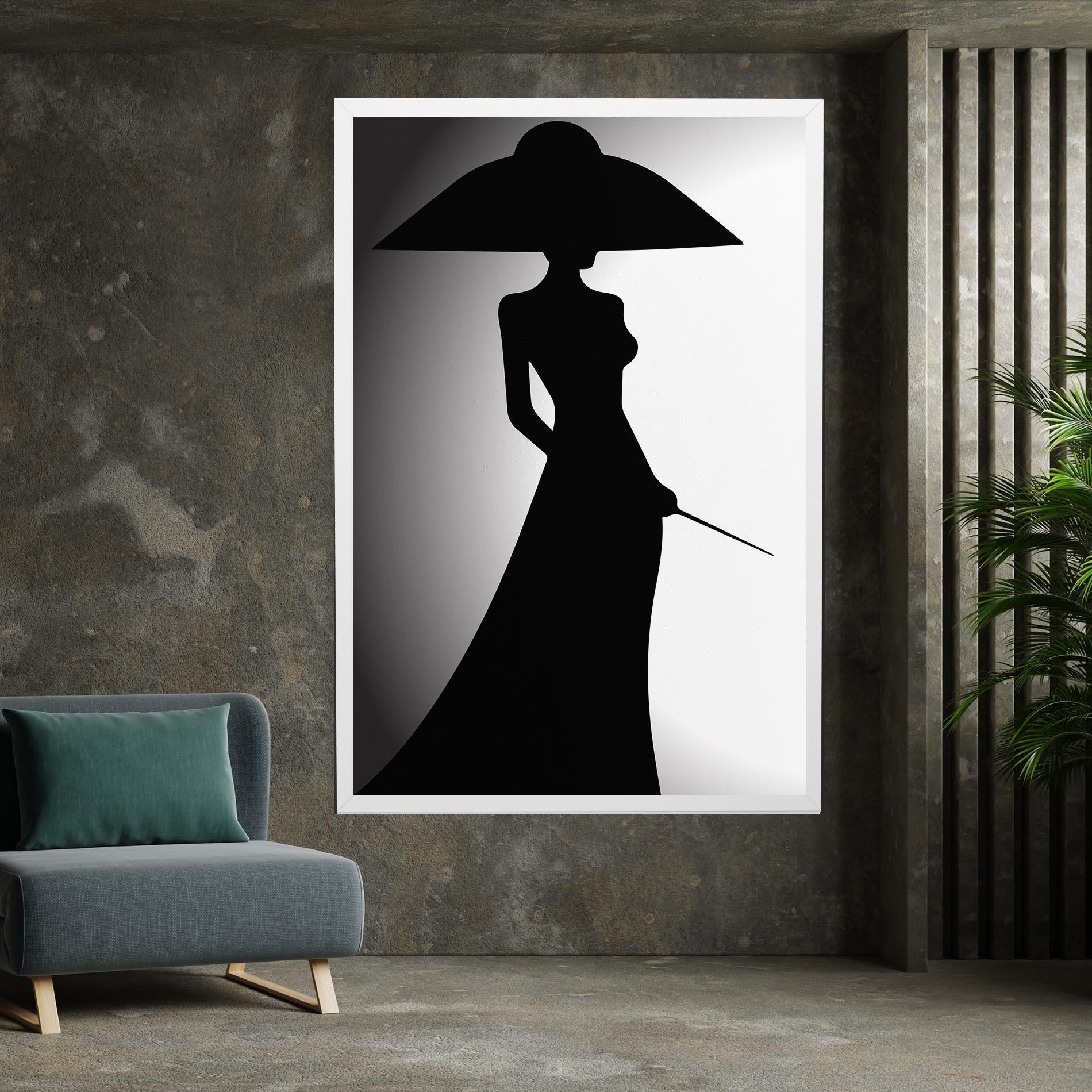 Leinwandbild Big Hat Lady mockup 7