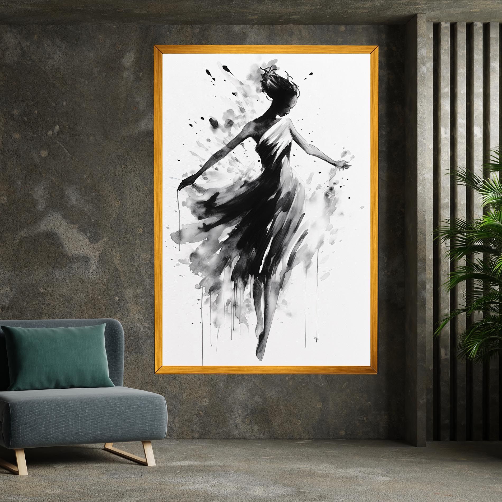 Beautiful Dancing Woman mockup 7