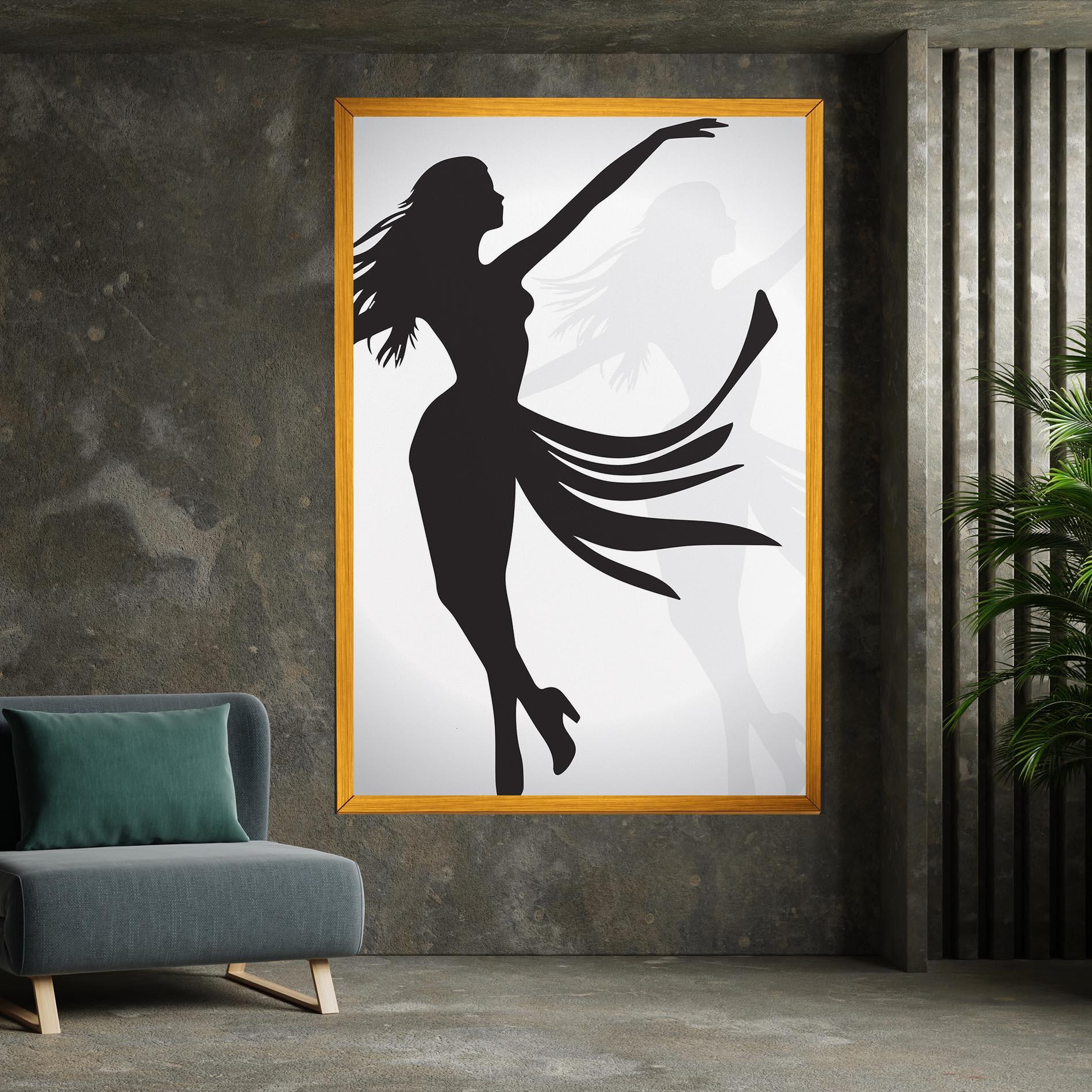 Leinwandbild Dance Shilouette mockup 7