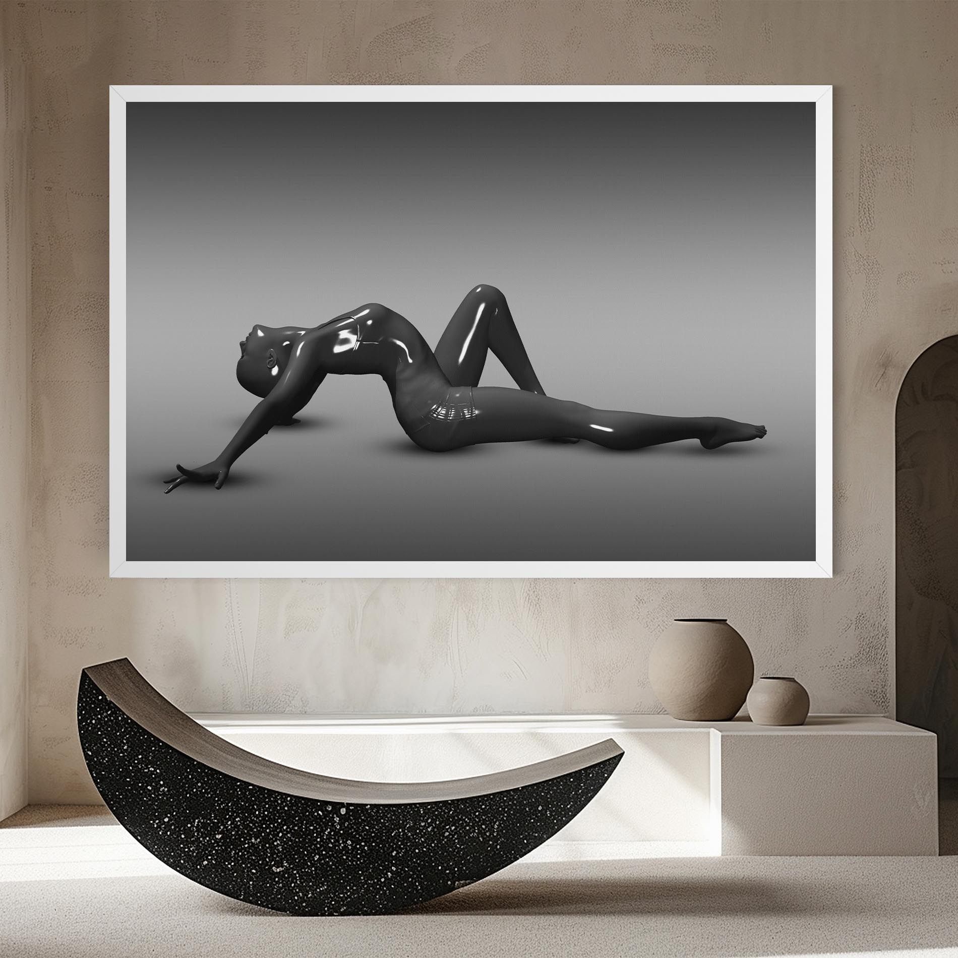 3d Black Female mockup 8