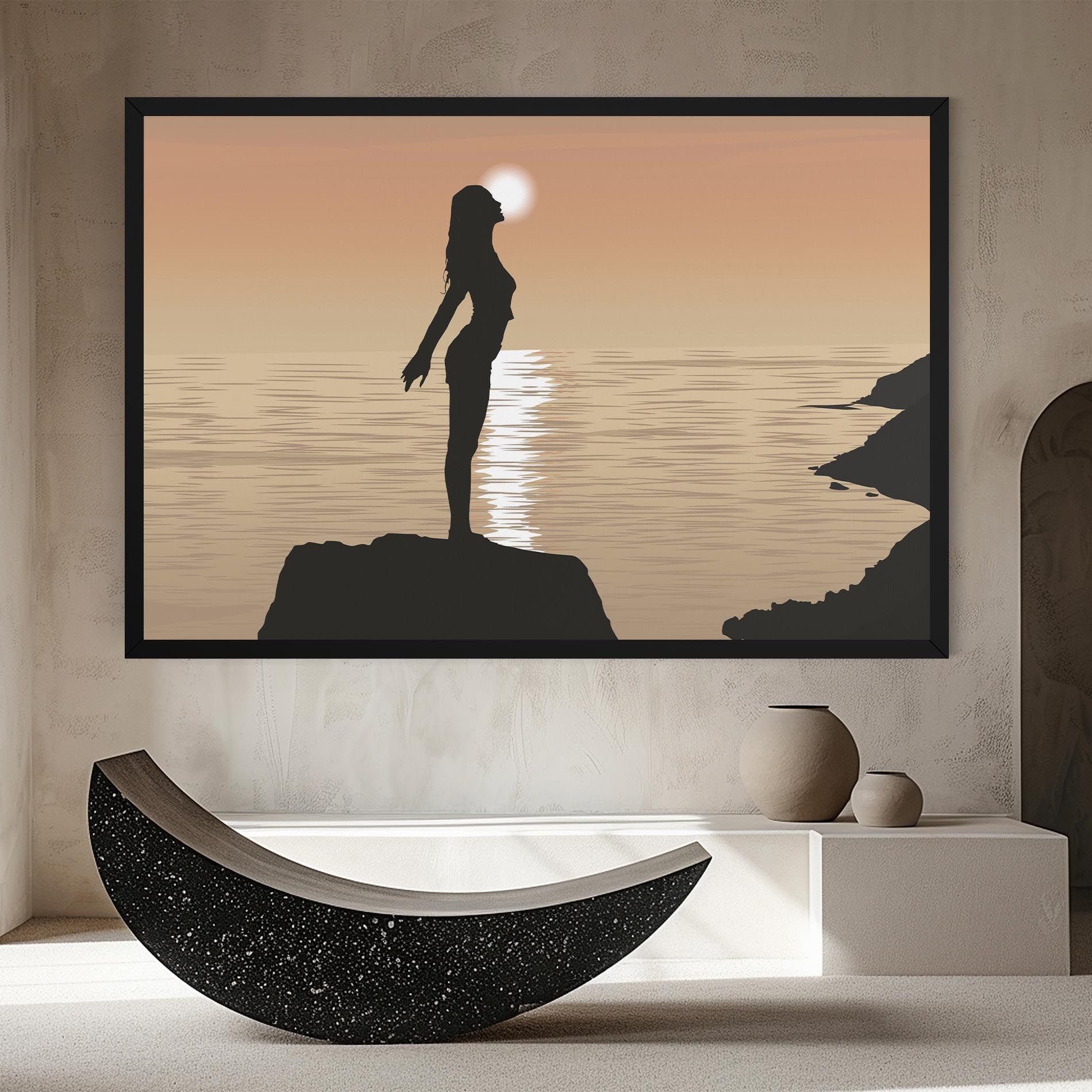 Water Girl Shilouette mockup 8