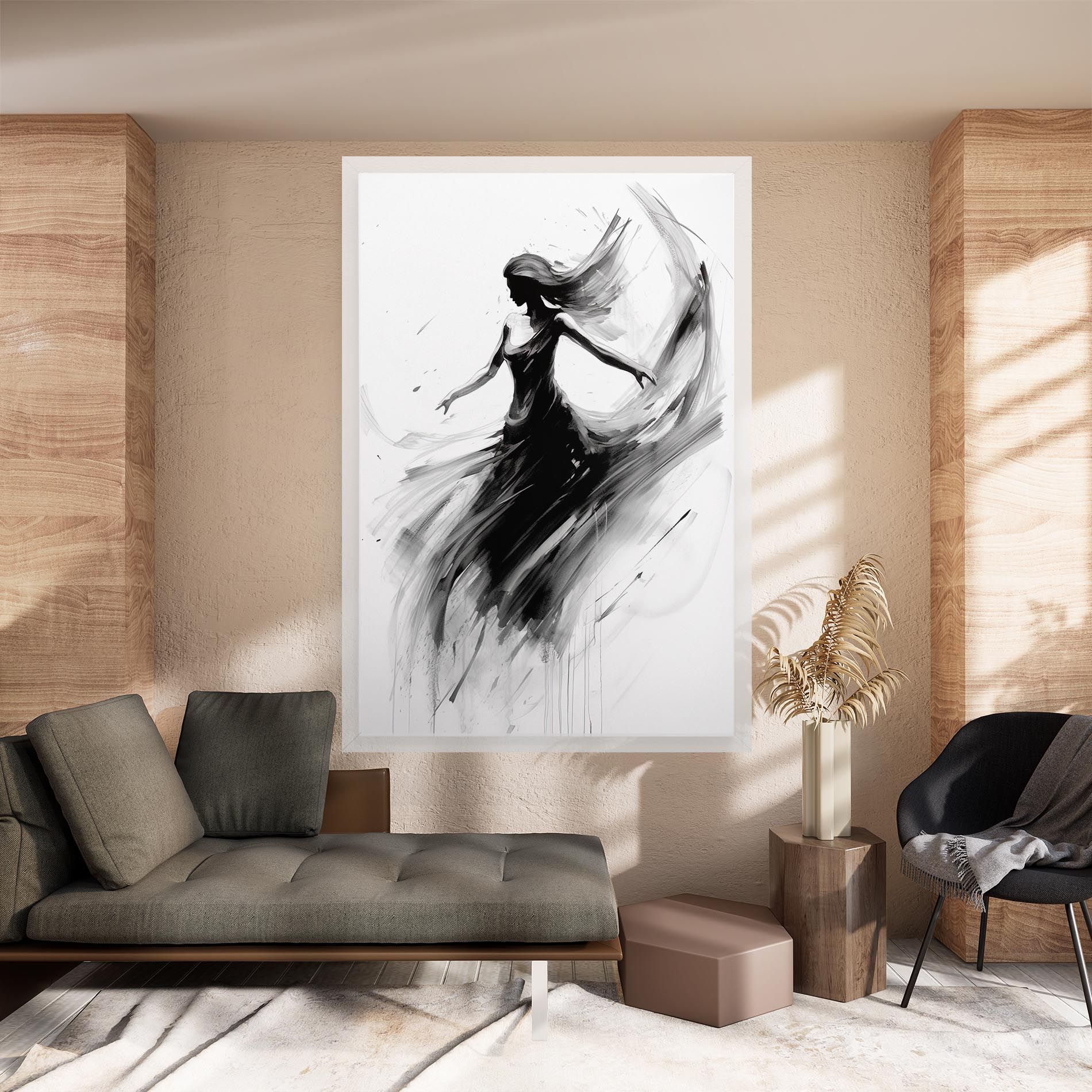 Dancing Woman Drawn mockup 8