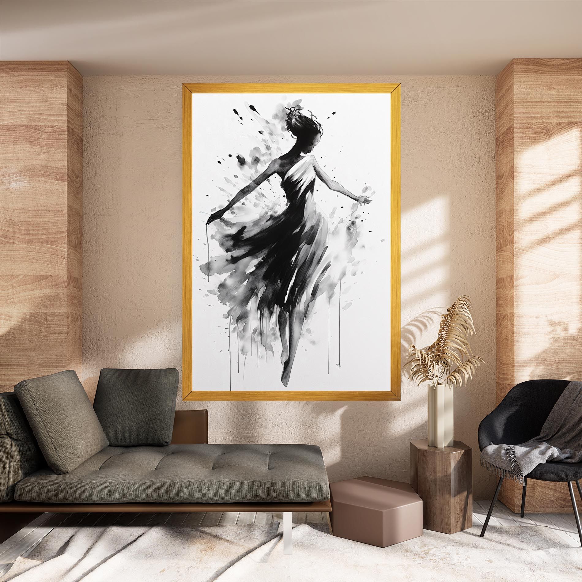 Beautiful Dancing Woman mockup 8